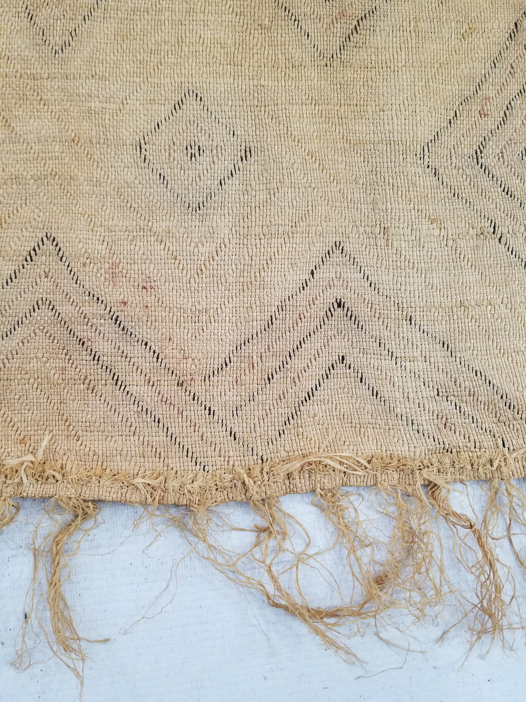 Vintage Tribal African Kuba Cloth Raffia Textile Panel 79x59cm