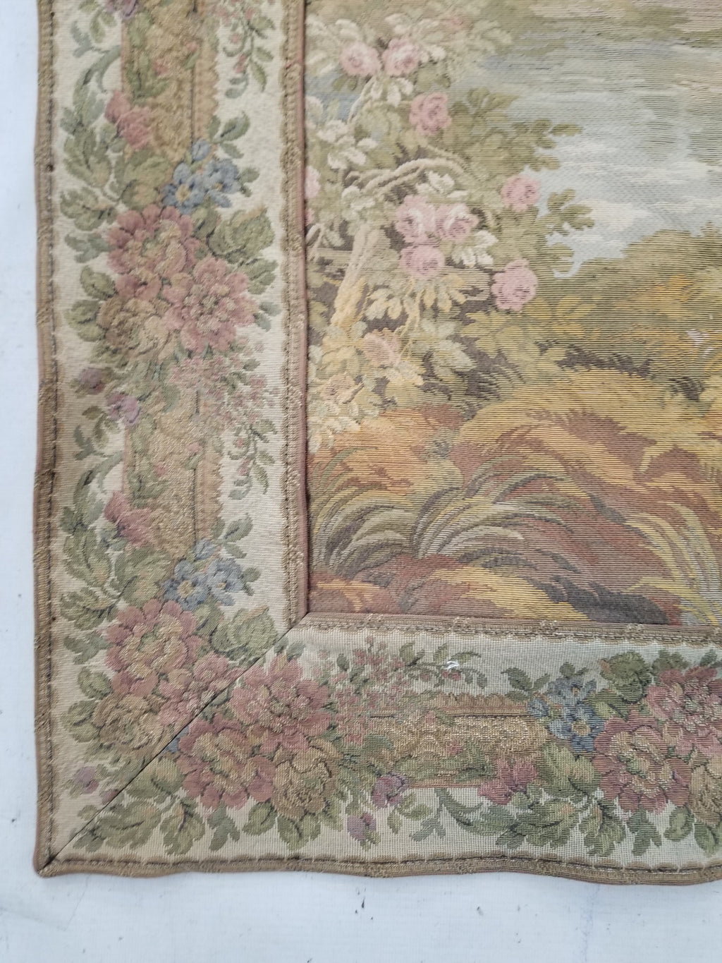 Vintage French Romantic Scene Wall Hanging Tapestry 204x92cm