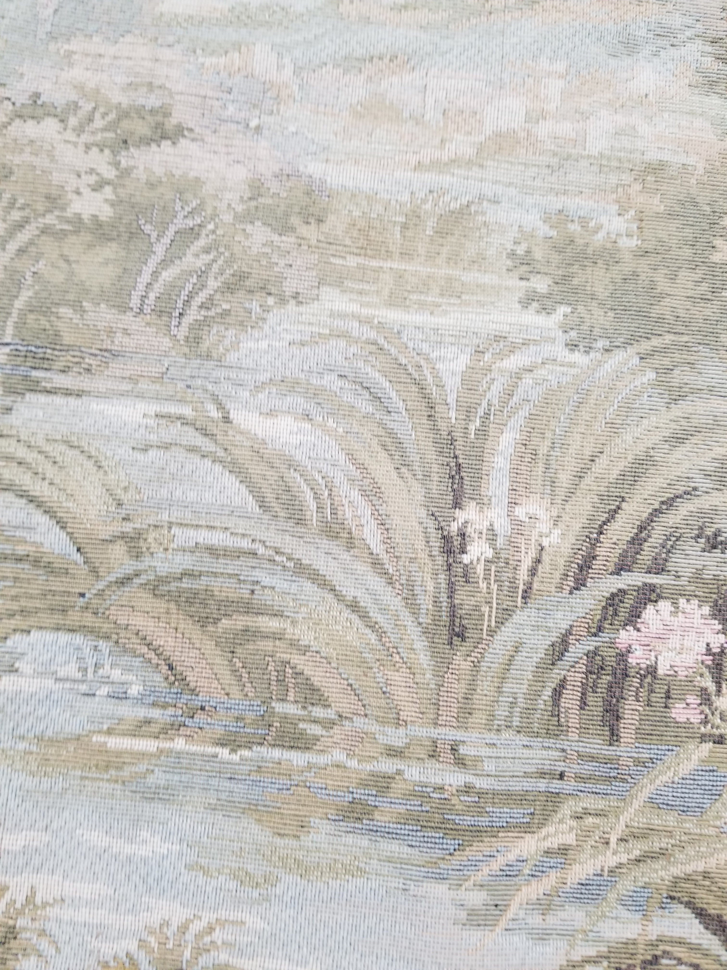 Vintage French Romantic Scene Wall Hanging Tapestry 204x92cm