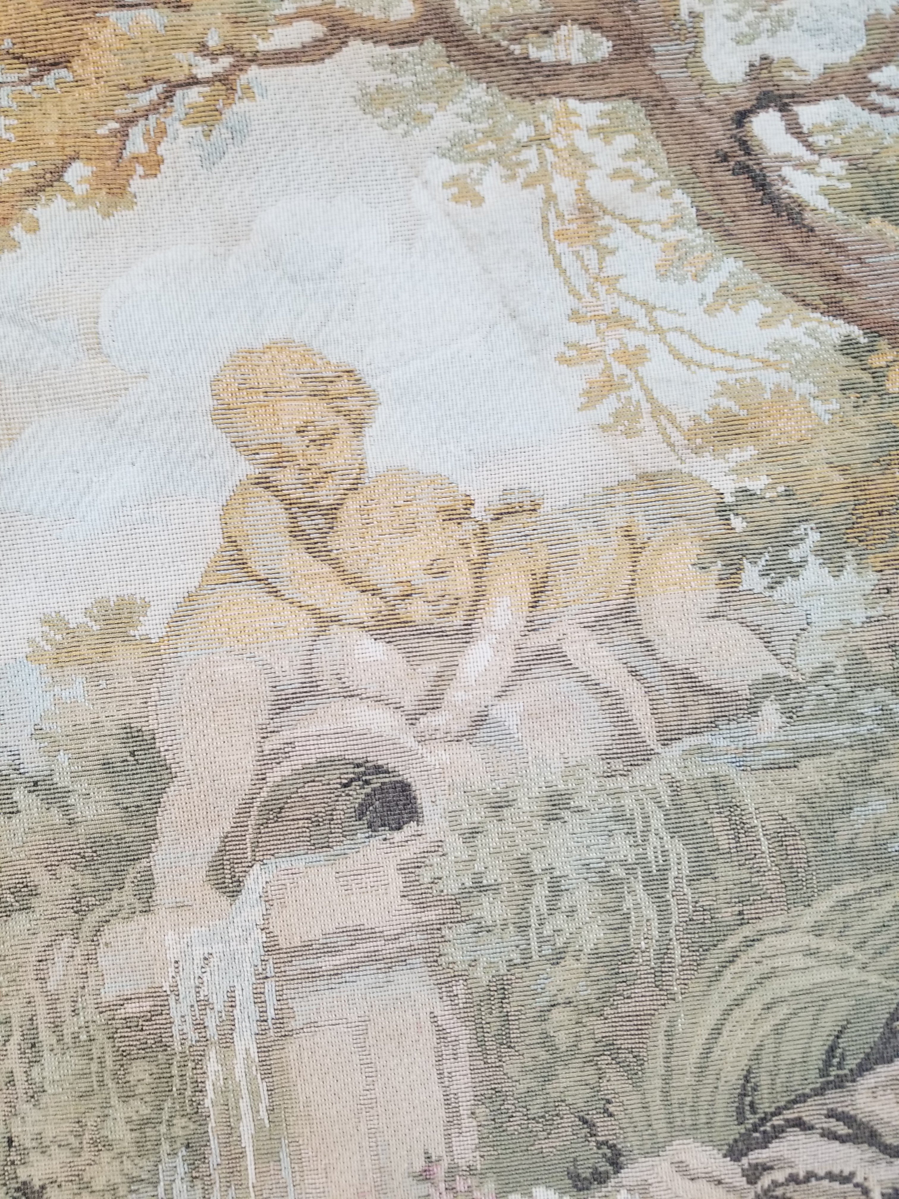 Vintage French Romantic Scene Wall Hanging Tapestry 204x92cm