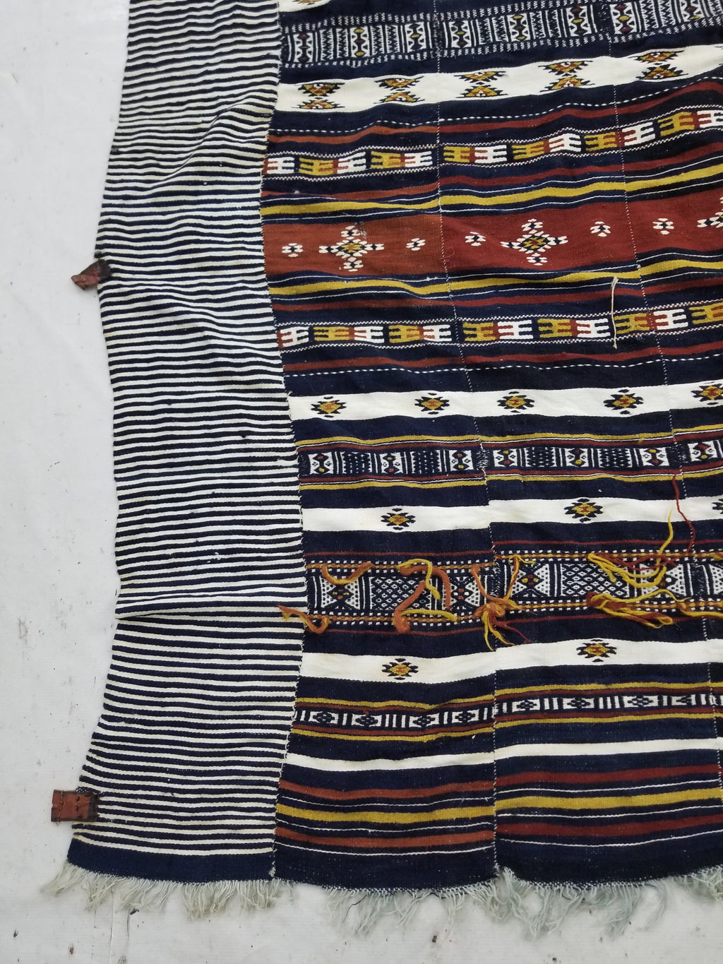 Vintage Traditional Handwoven Mali Fulani Wool Blanket 397x173cm