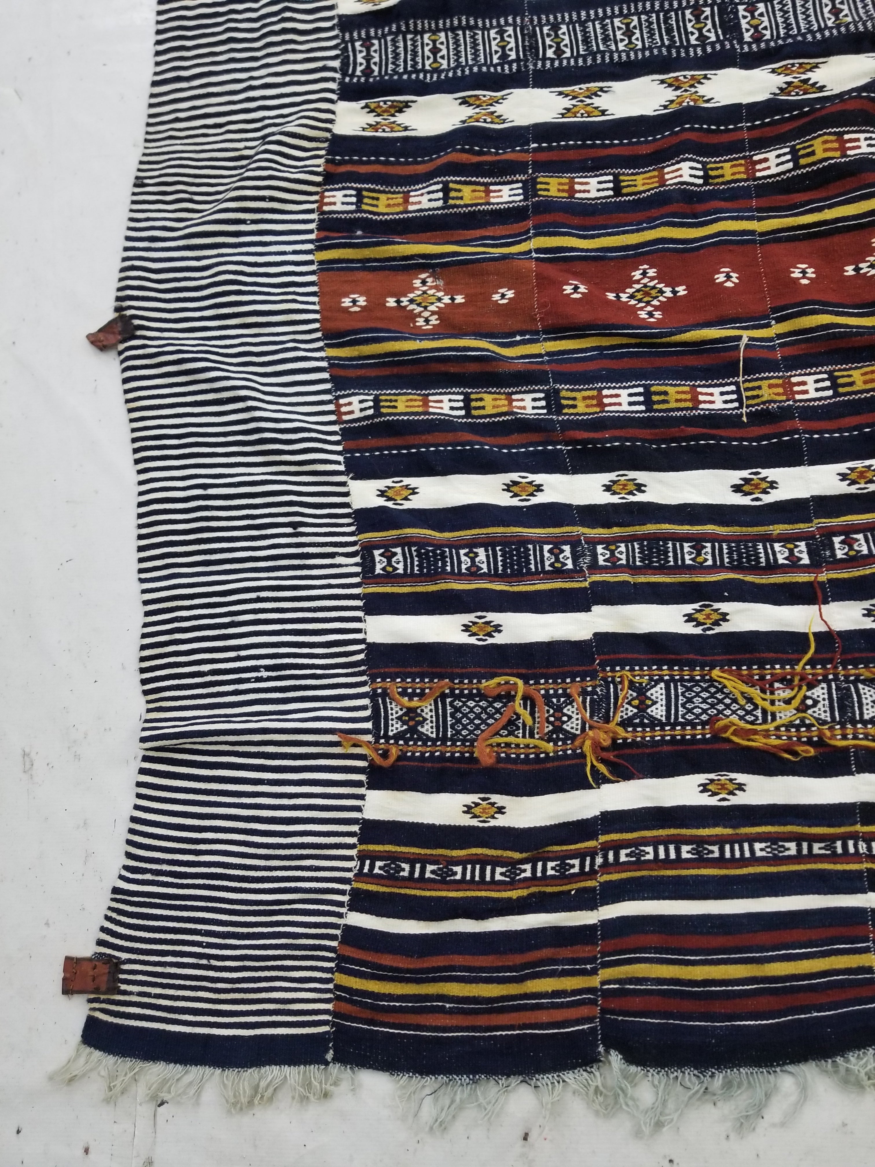 Vintage Traditional Handwoven Mali Fulani Wool Blanket 397x173cm