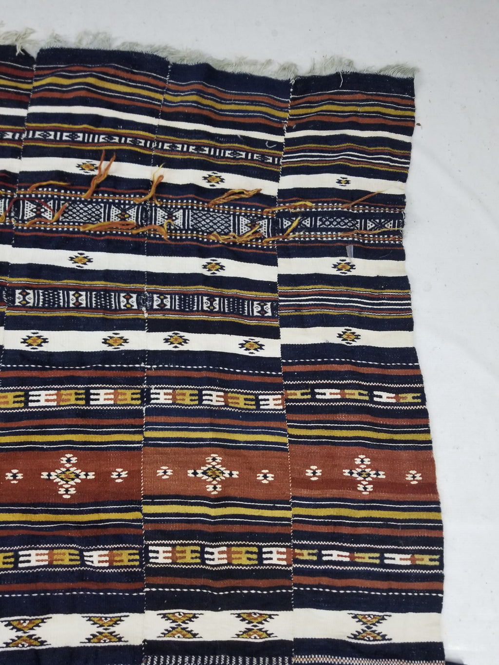 Vintage Traditional Handwoven Mali Fulani Wool Blanket 397x173cm