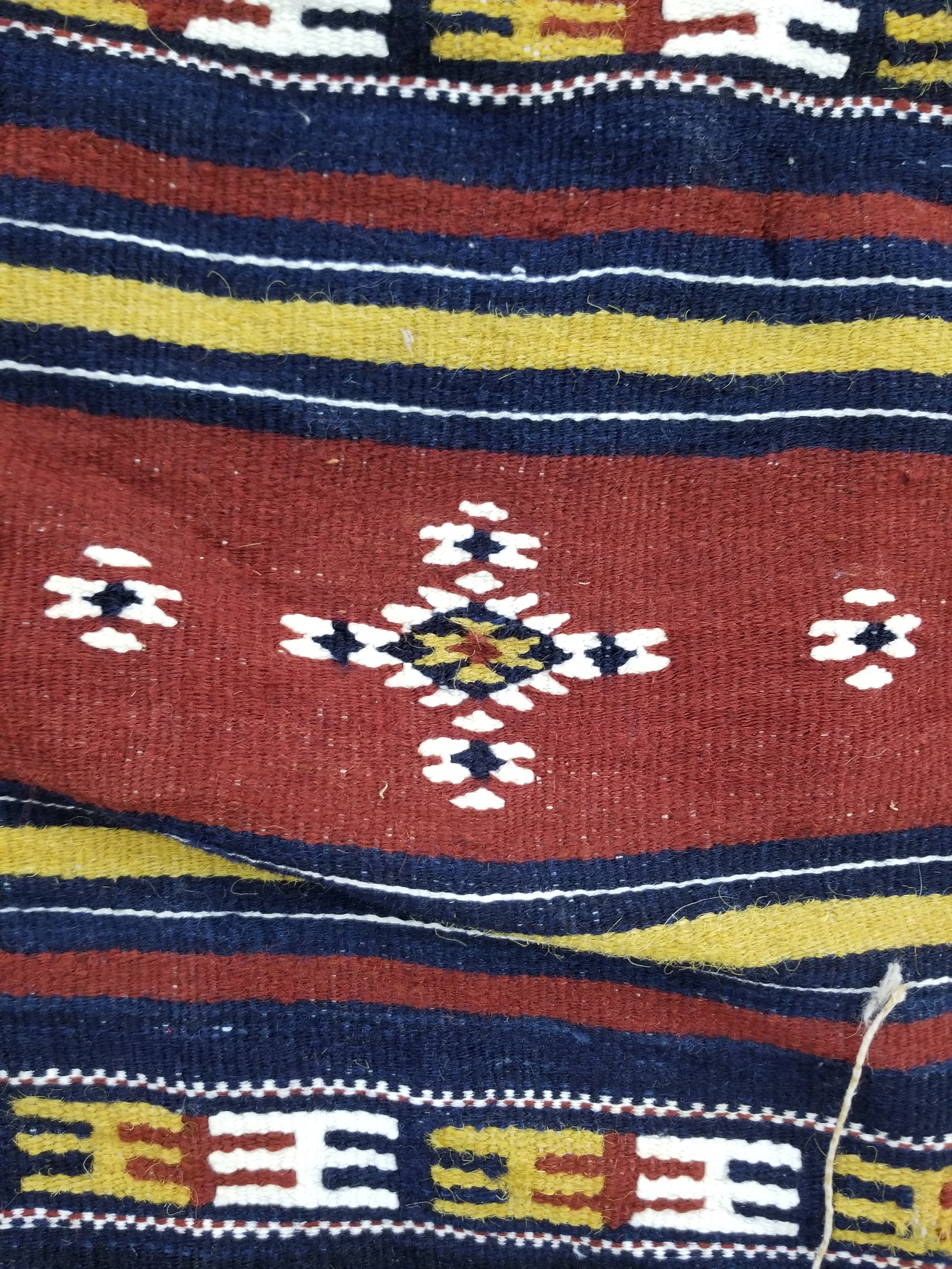 Vintage Traditional Handwoven Mali Fulani Wool Blanket 397x173cm