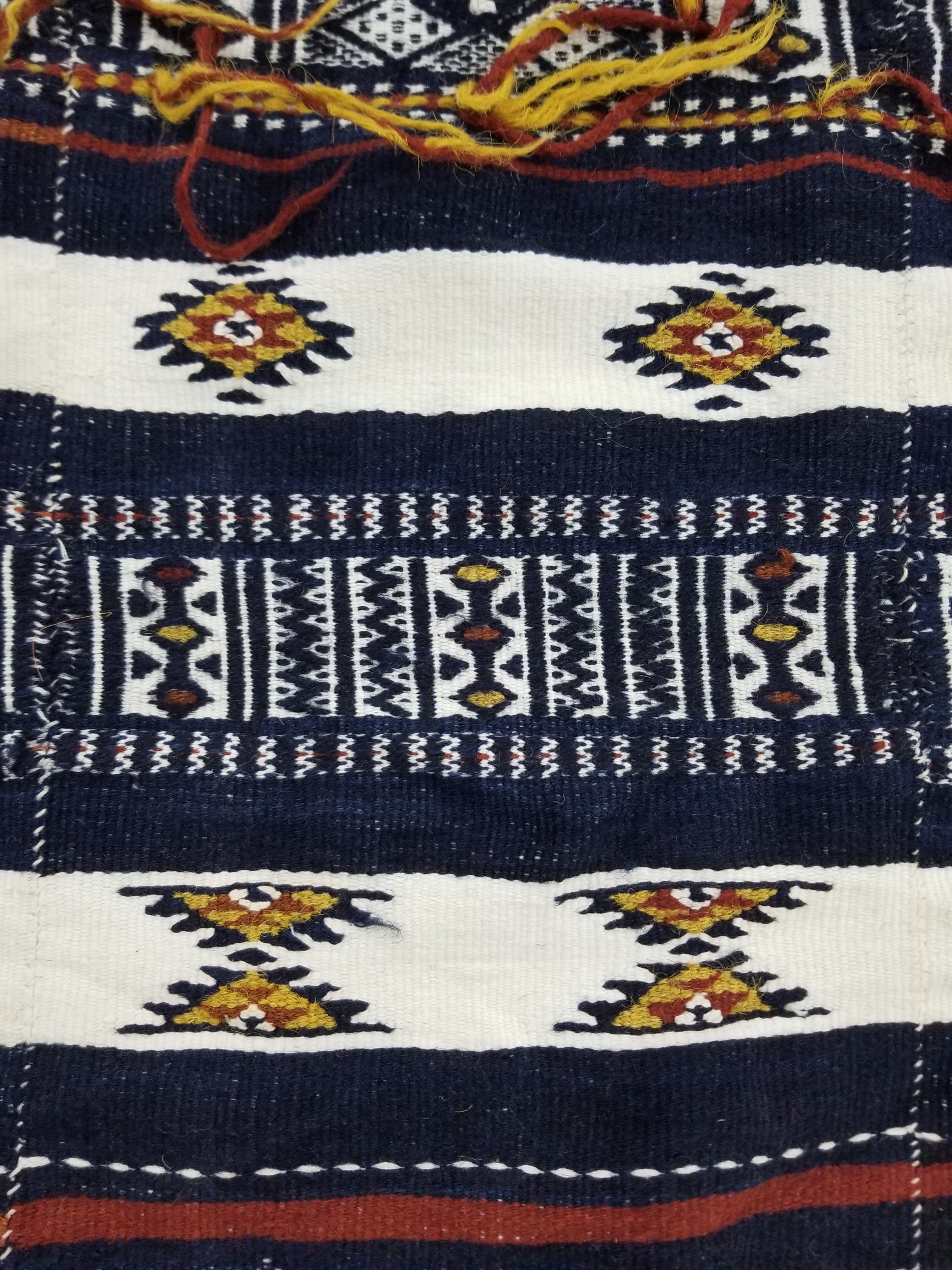 Vintage Traditional Handwoven Mali Fulani Wool Blanket 397x173cm