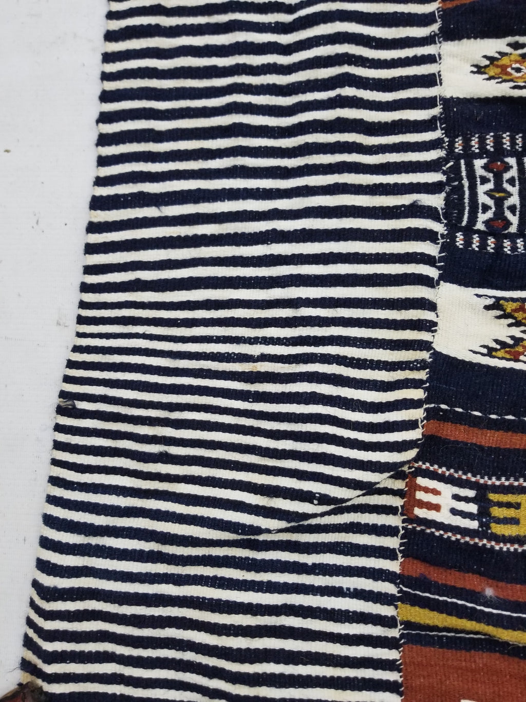 Vintage Traditional Handwoven Mali Fulani Wool Blanket 397x173cm