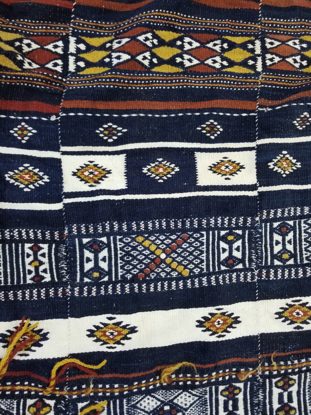 Vintage Traditional Handwoven Mali Fulani Wool Blanket 397x173cm