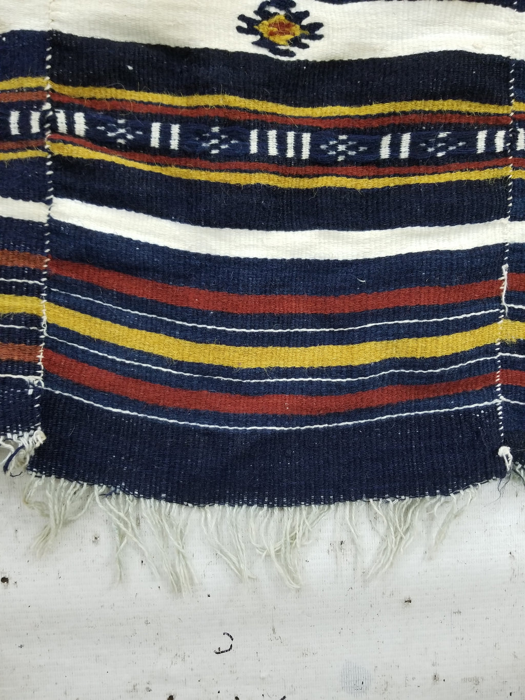 Vintage Traditional Handwoven Mali Fulani Wool Blanket 397x173cm
