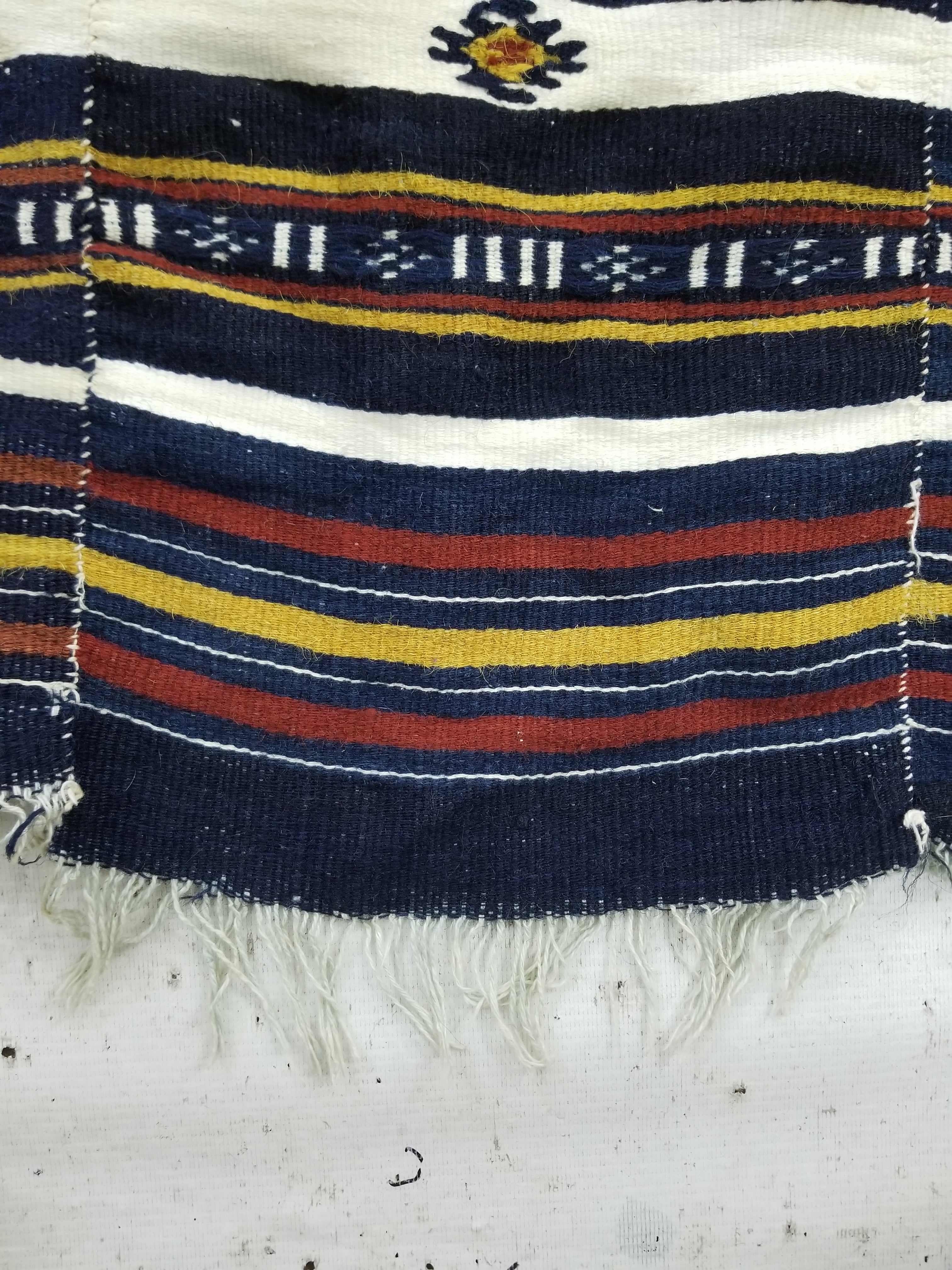 Vintage Traditional Handwoven Mali Fulani Wool Blanket 397x173cm