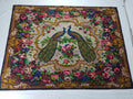 Vintage Beautiful Peacock & Floral Scene Velvet Wall Hanging Tapestry 200x154cm
