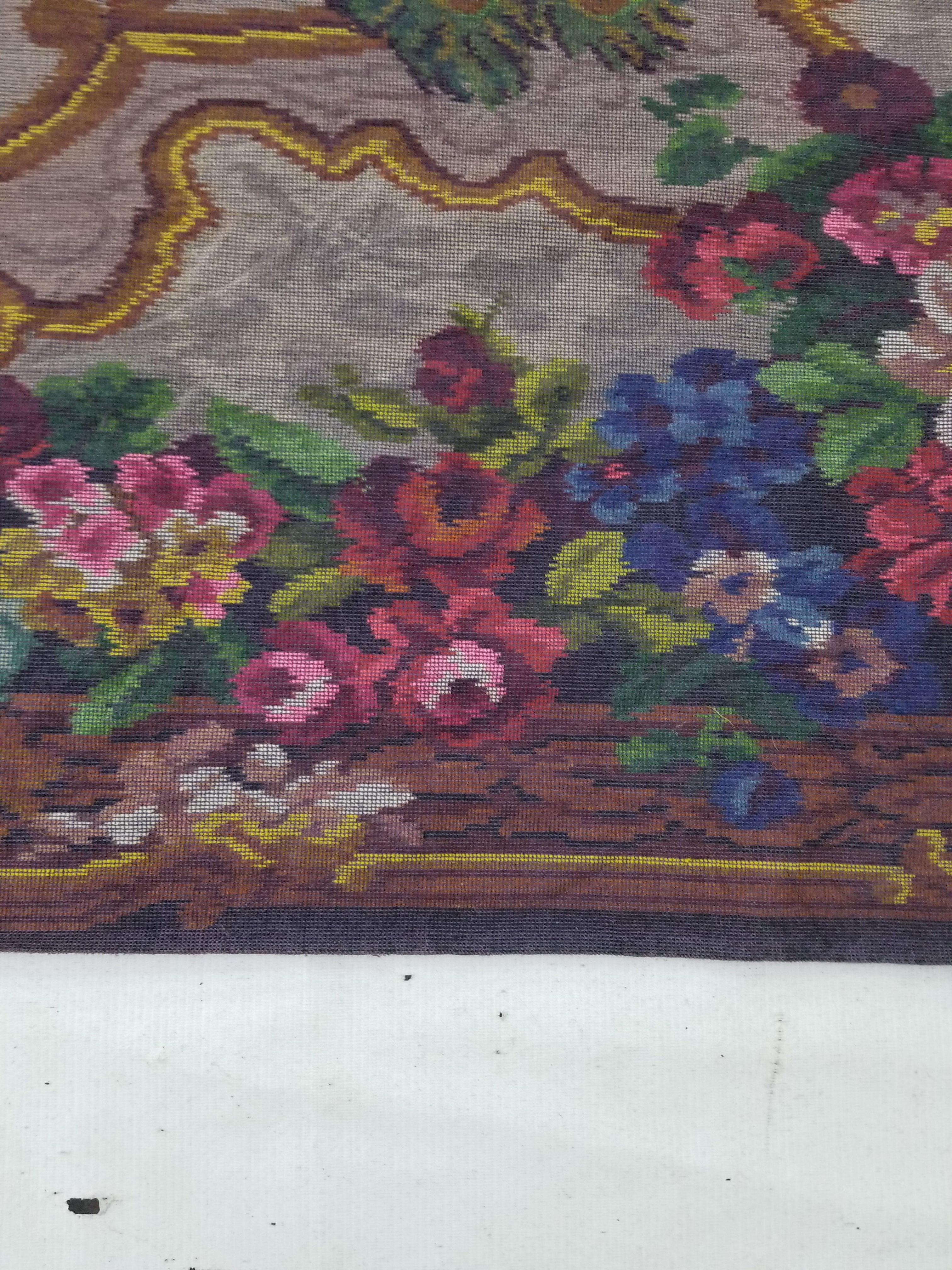 Vintage Beautiful Peacock & Floral Scene Velvet Wall Hanging Tapestry 200x154cm
