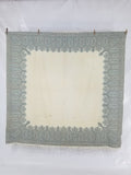 Vintage Traditional Kashmiri Paisley Wool Fringed Shawl 158x152cm