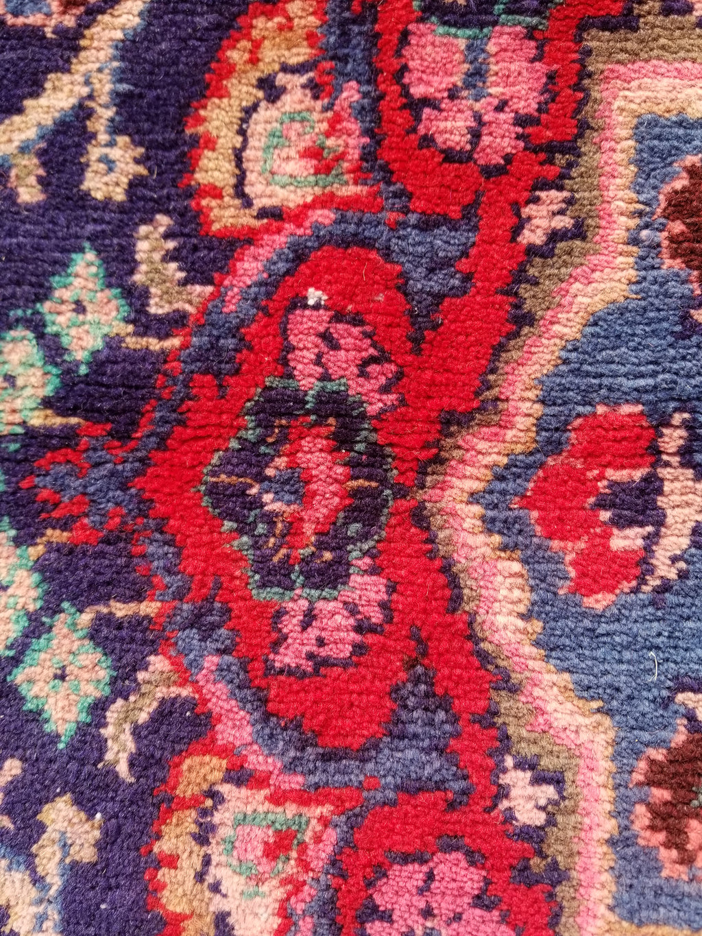 Antique Traditional Handmade Oriental Wool Multicolor Runner Rug 295x110cm