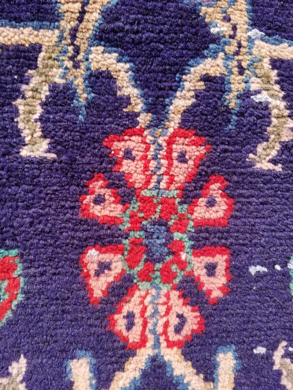 Antique Traditional Handmade Oriental Wool Multicolor Runner Rug 295x110cm