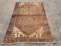 Distressed Antique Handmade Afghan Wool Multicolor Rug 172x118cm