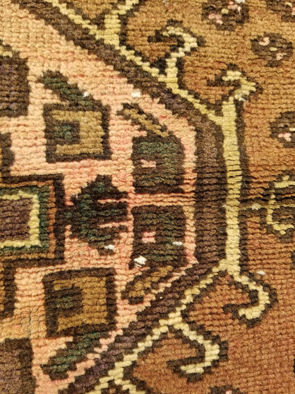 Distressed Antique Handmade Afghan Wool Multicolor Rug 172x118cm