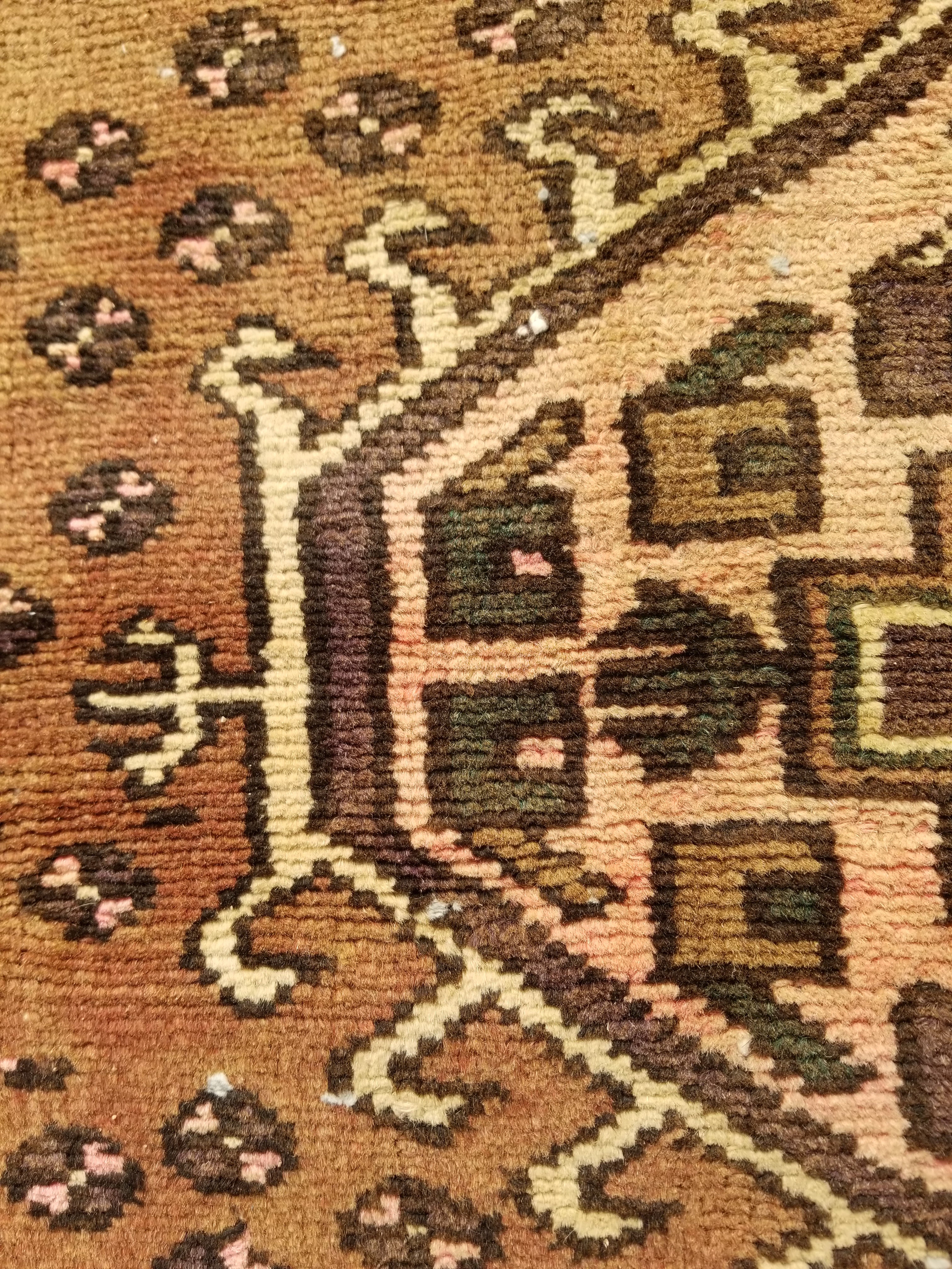 Distressed Antique Handmade Afghan Wool Multicolor Rug 172x118cm