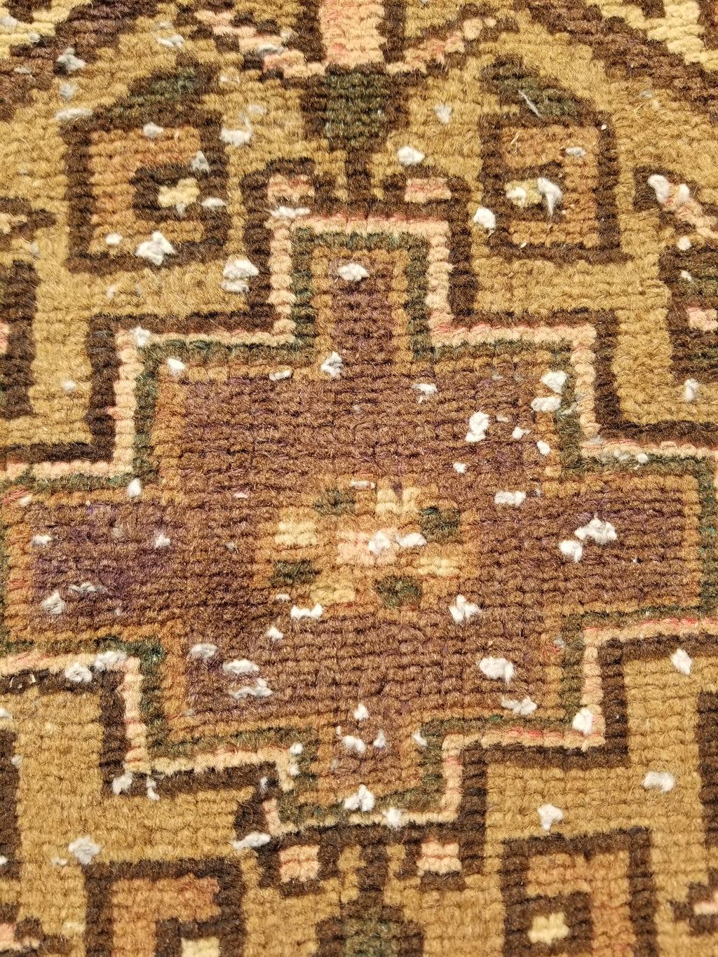 Distressed Antique Handmade Afghan Wool Multicolor Rug 172x118cm