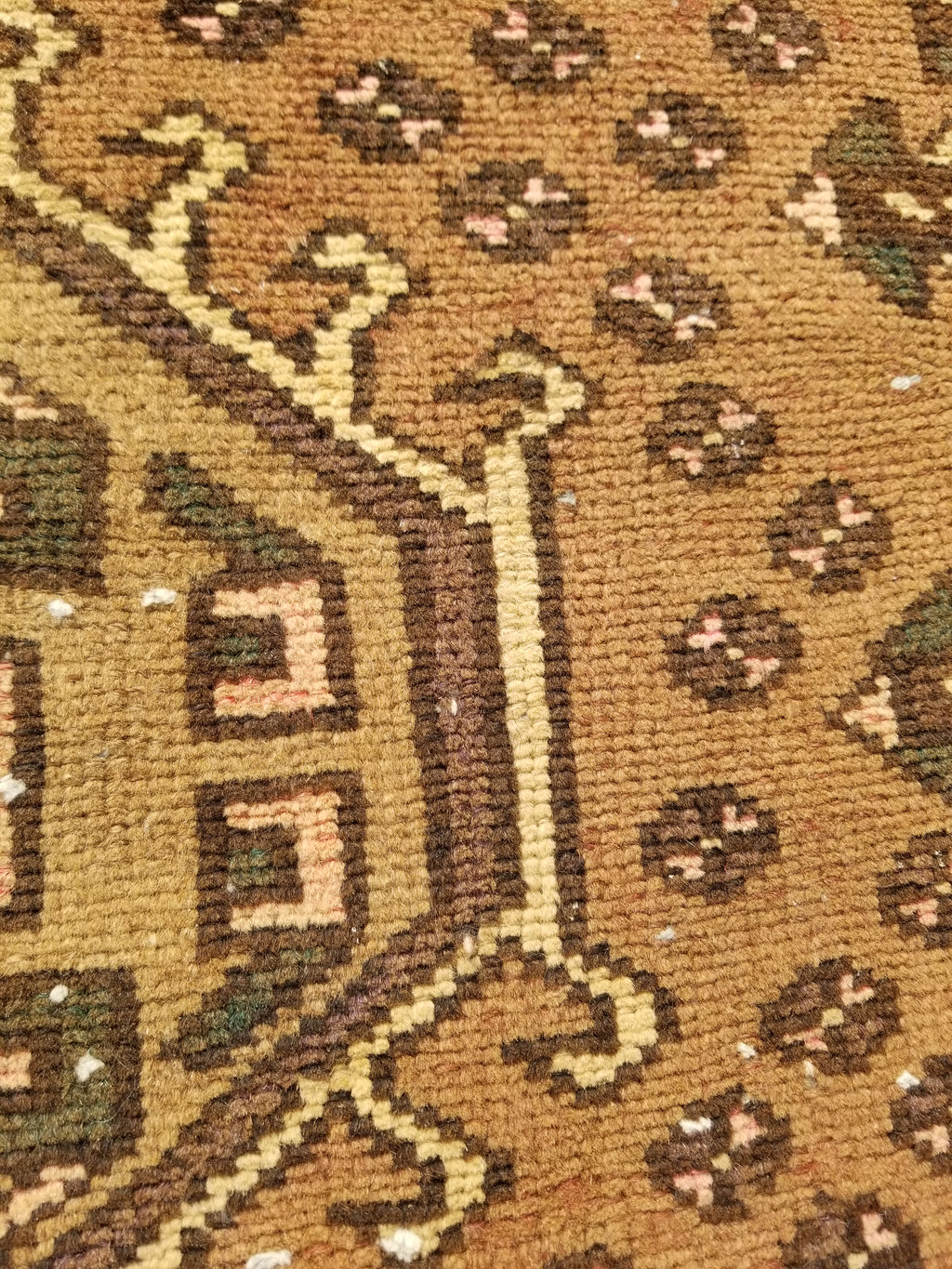Distressed Antique Handmade Afghan Wool Multicolor Rug 172x118cm