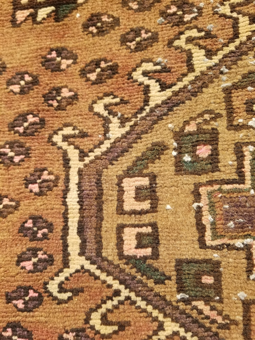 Distressed Antique Handmade Afghan Wool Multicolor Rug 172x118cm