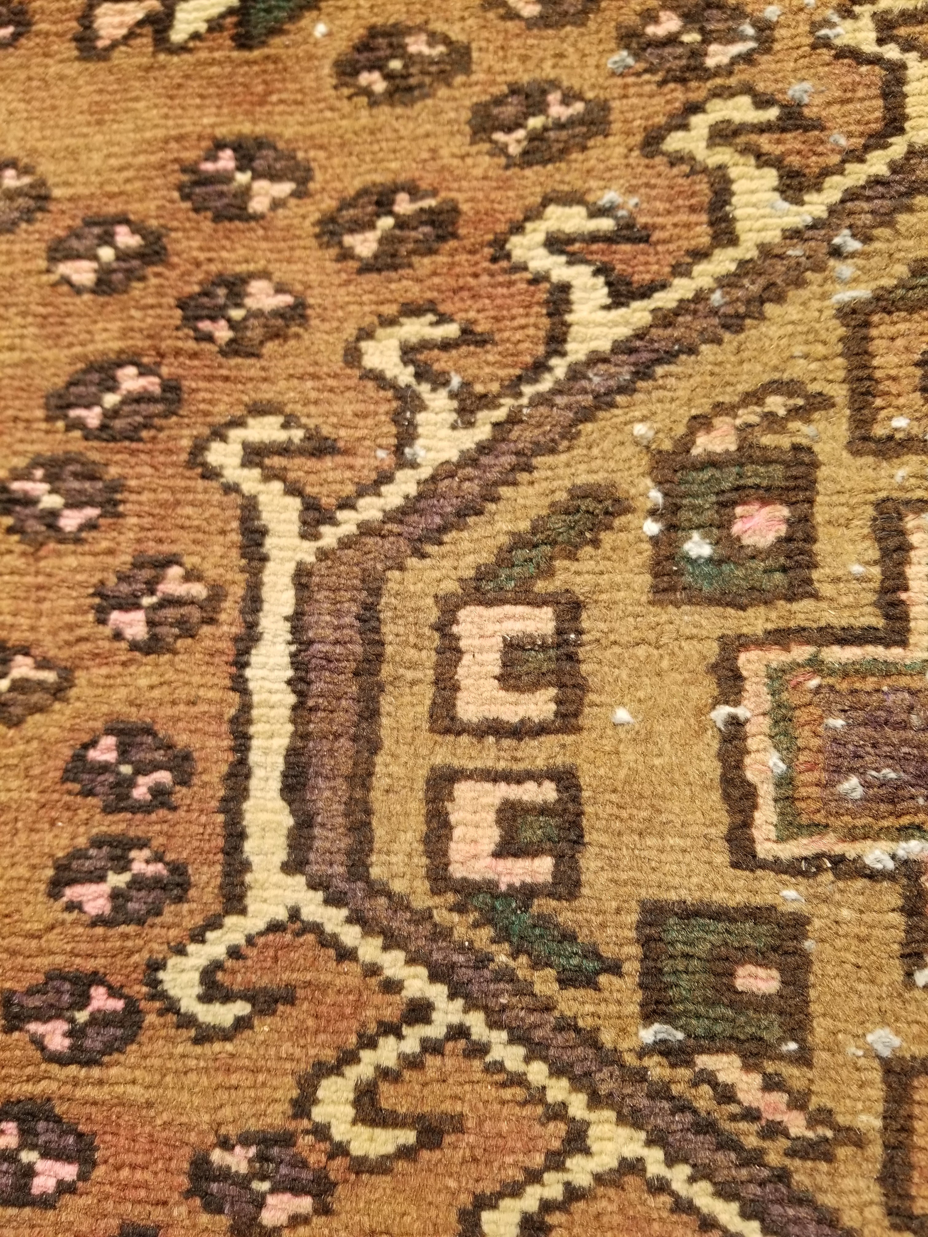 Distressed Antique Handmade Afghan Wool Multicolor Rug 172x118cm