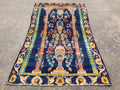 Distressed Antique Traditional Handmade Oriental Wool Multicolor Rug 238x144cm