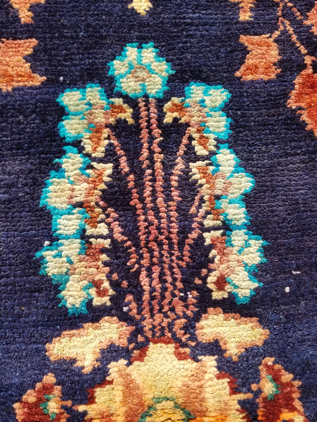 Distressed Antique Traditional Handmade Oriental Wool Multicolor Rug 238x144cm