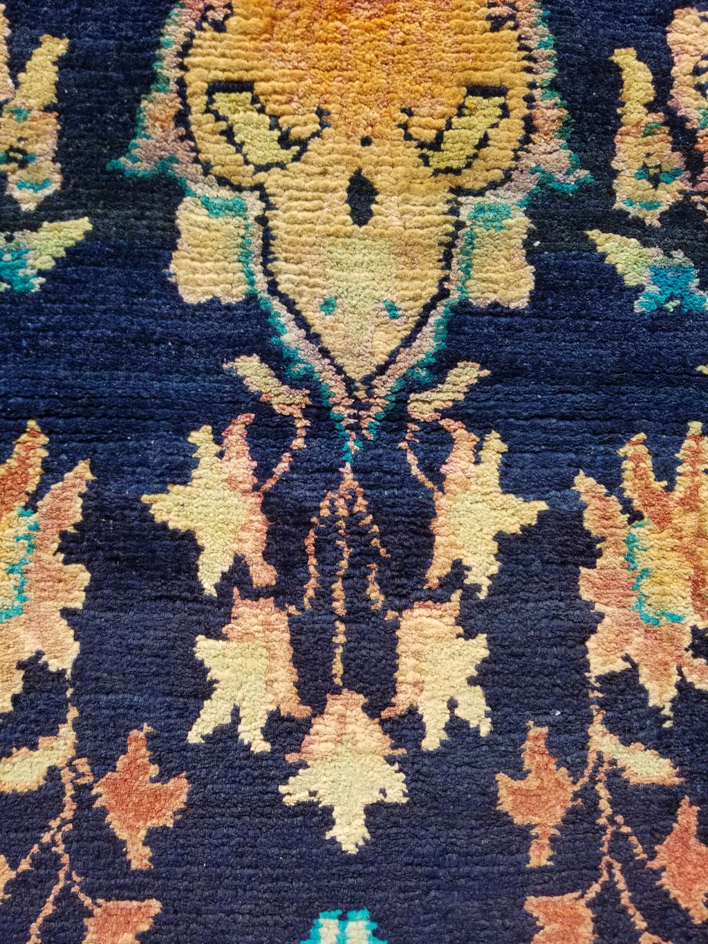 Distressed Antique Traditional Handmade Oriental Wool Multicolor Rug 238x144cm