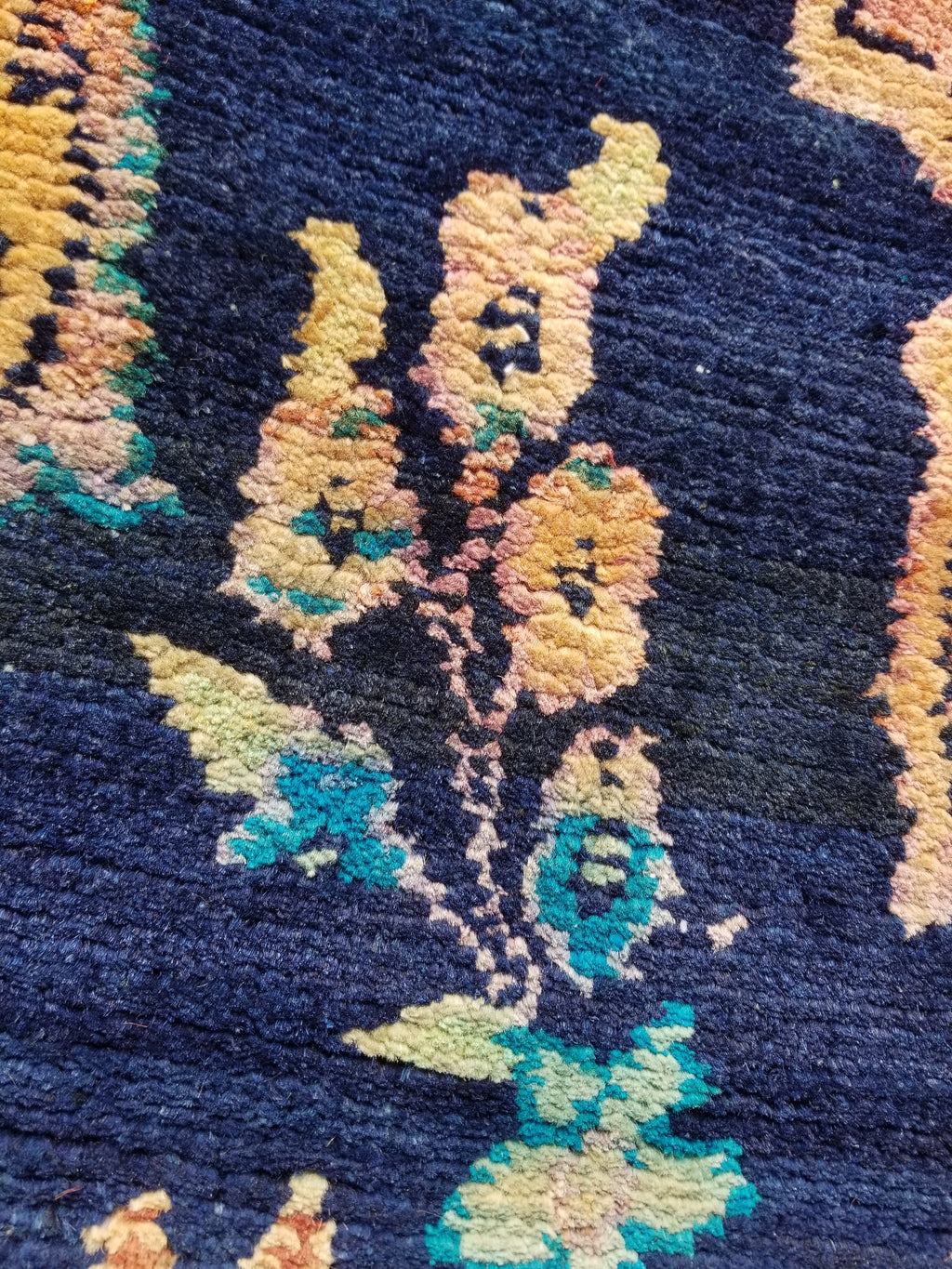 Distressed Antique Traditional Handmade Oriental Wool Multicolor Rug 238x144cm