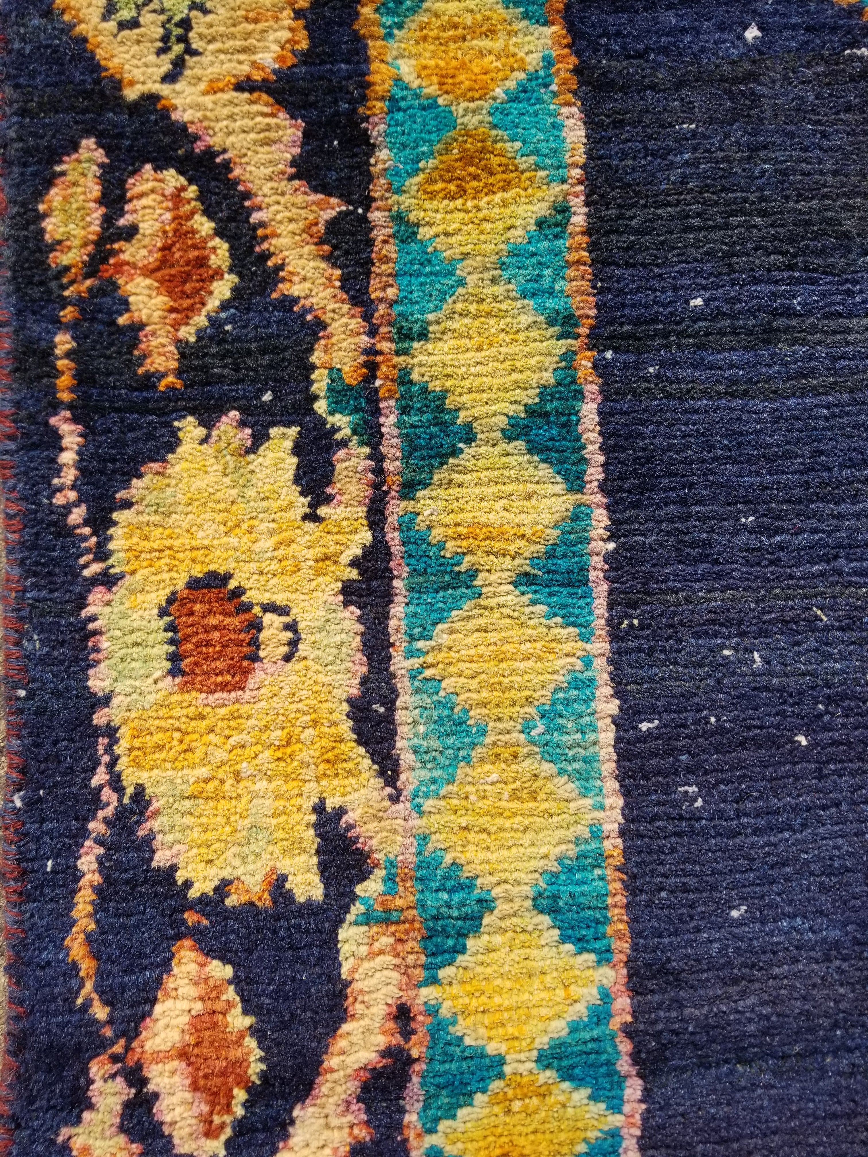 Distressed Antique Traditional Handmade Oriental Wool Multicolor Rug 238x144cm