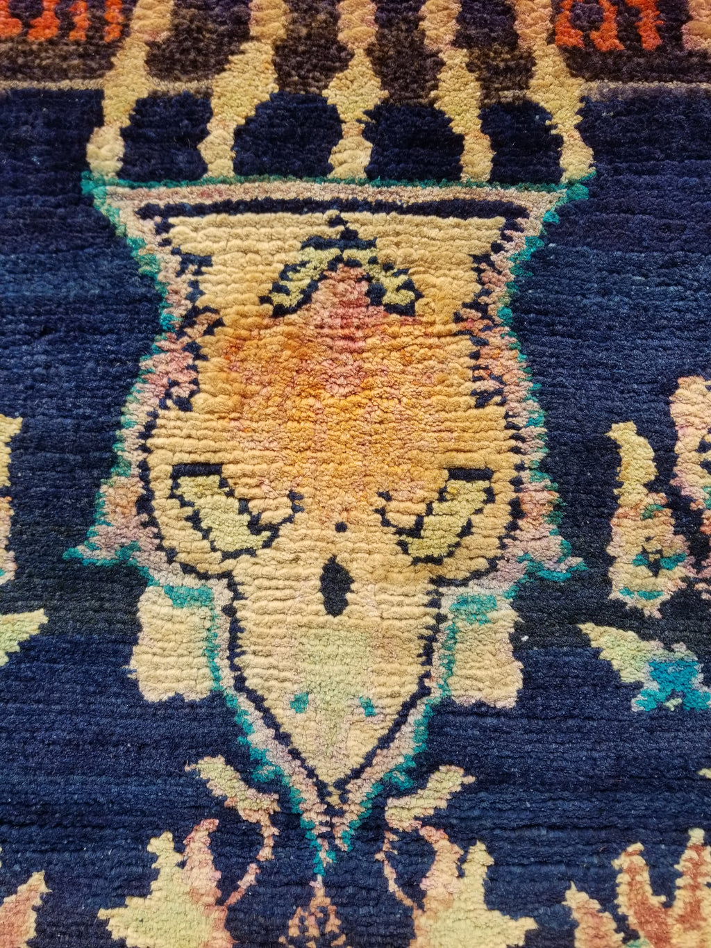 Distressed Antique Traditional Handmade Oriental Wool Multicolor Rug 238x144cm