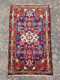 Antique Traditional Handmade Caucasian Kazak Wool Multicolor Rug 99x55cm