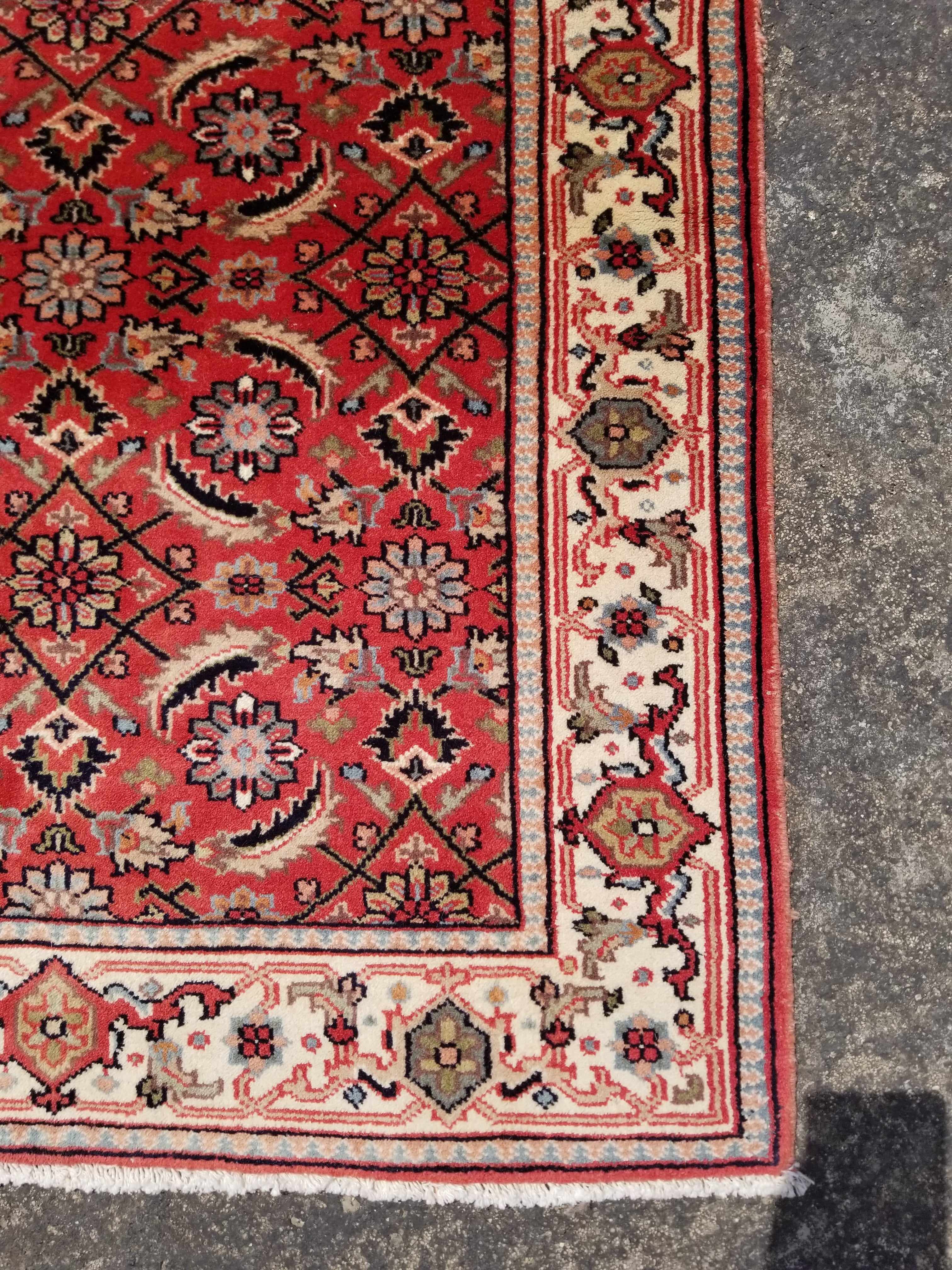 Vintage Traditional Handmade Oriental Wool Multicolor Rug 116x76cm