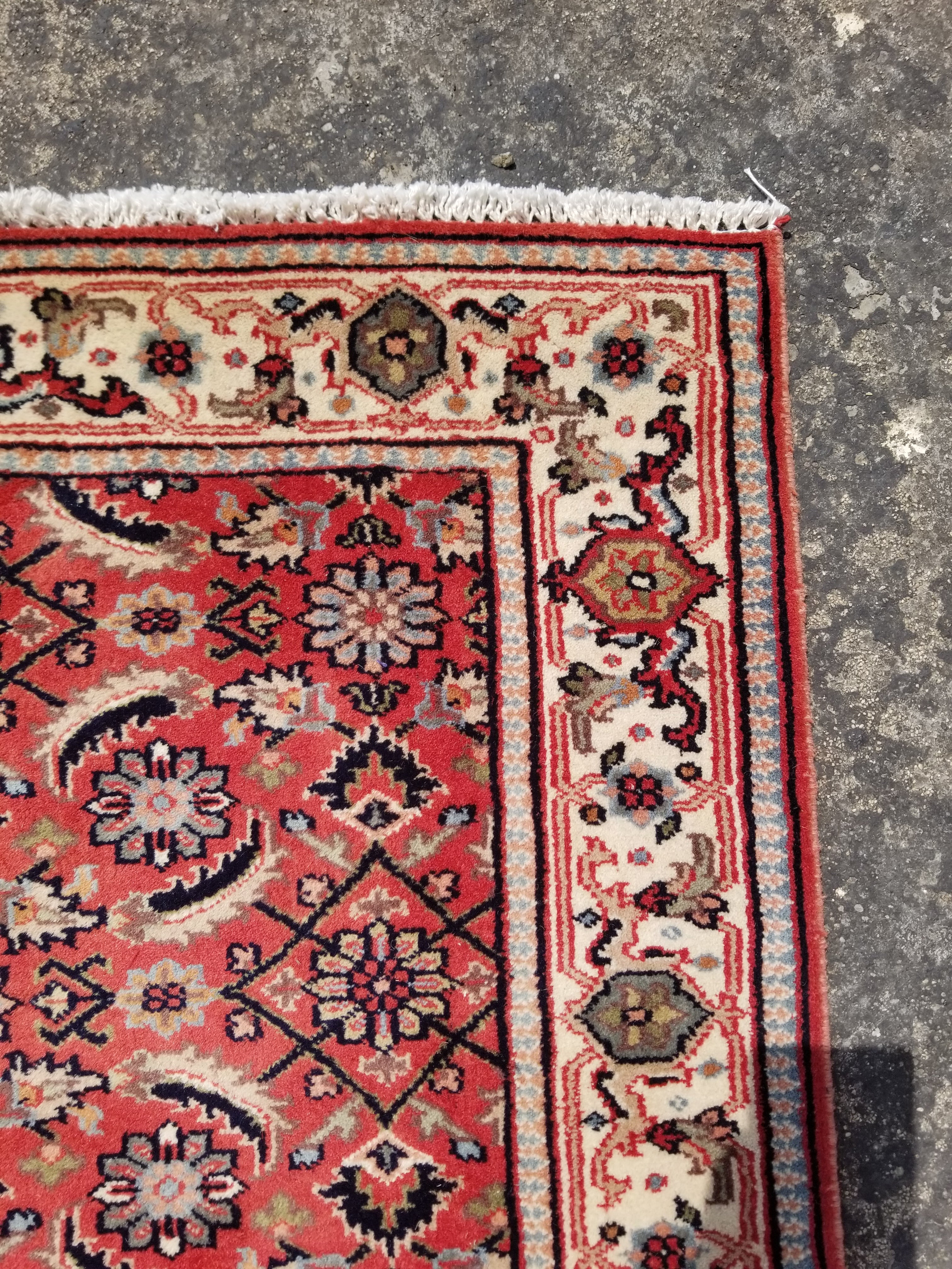 Vintage Traditional Handmade Oriental Wool Multicolor Rug 116x76cm