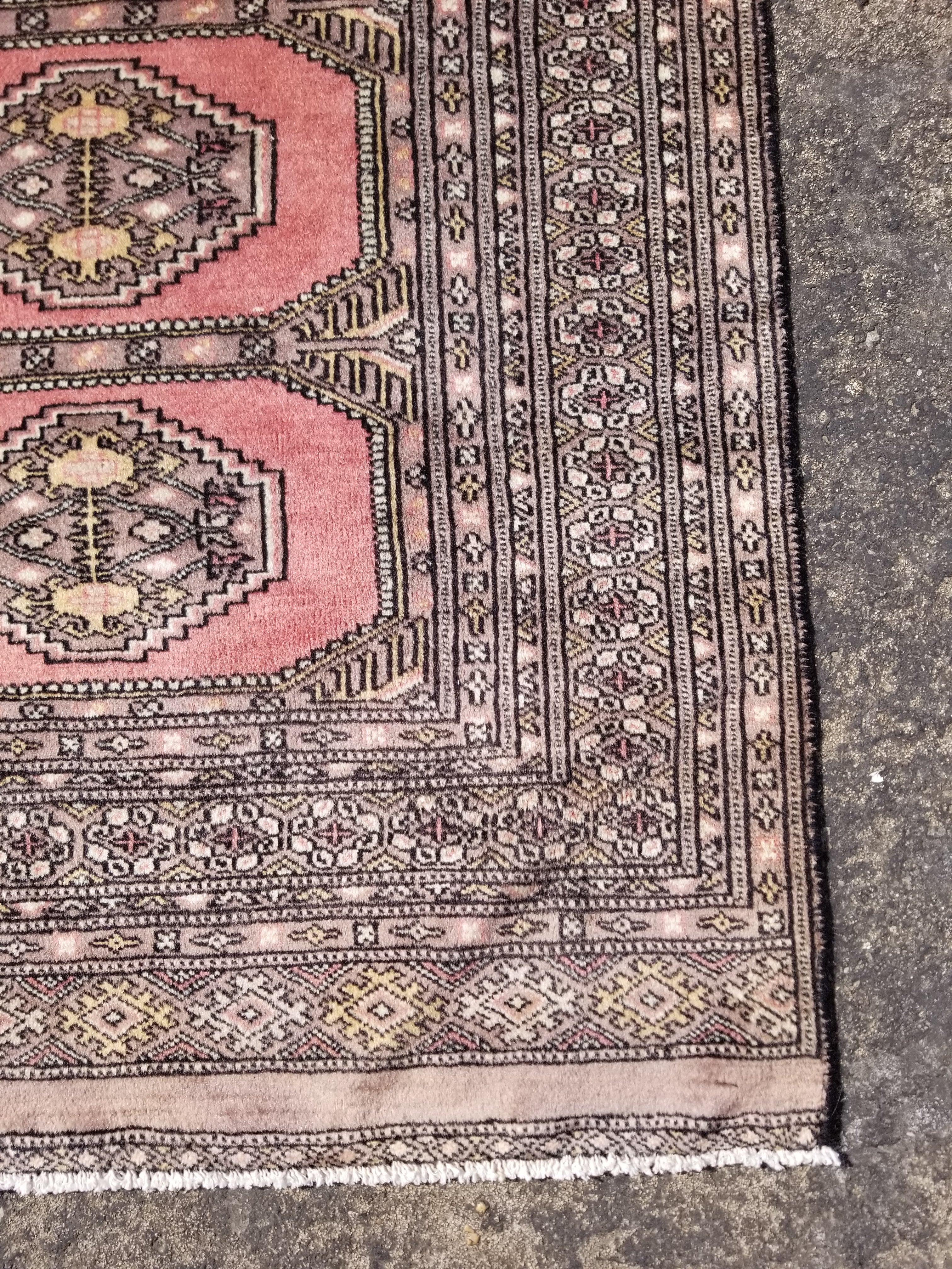 Distressed Vintage Traditional Handmade Bokhara Wool Multicolor Rug 172x124cm