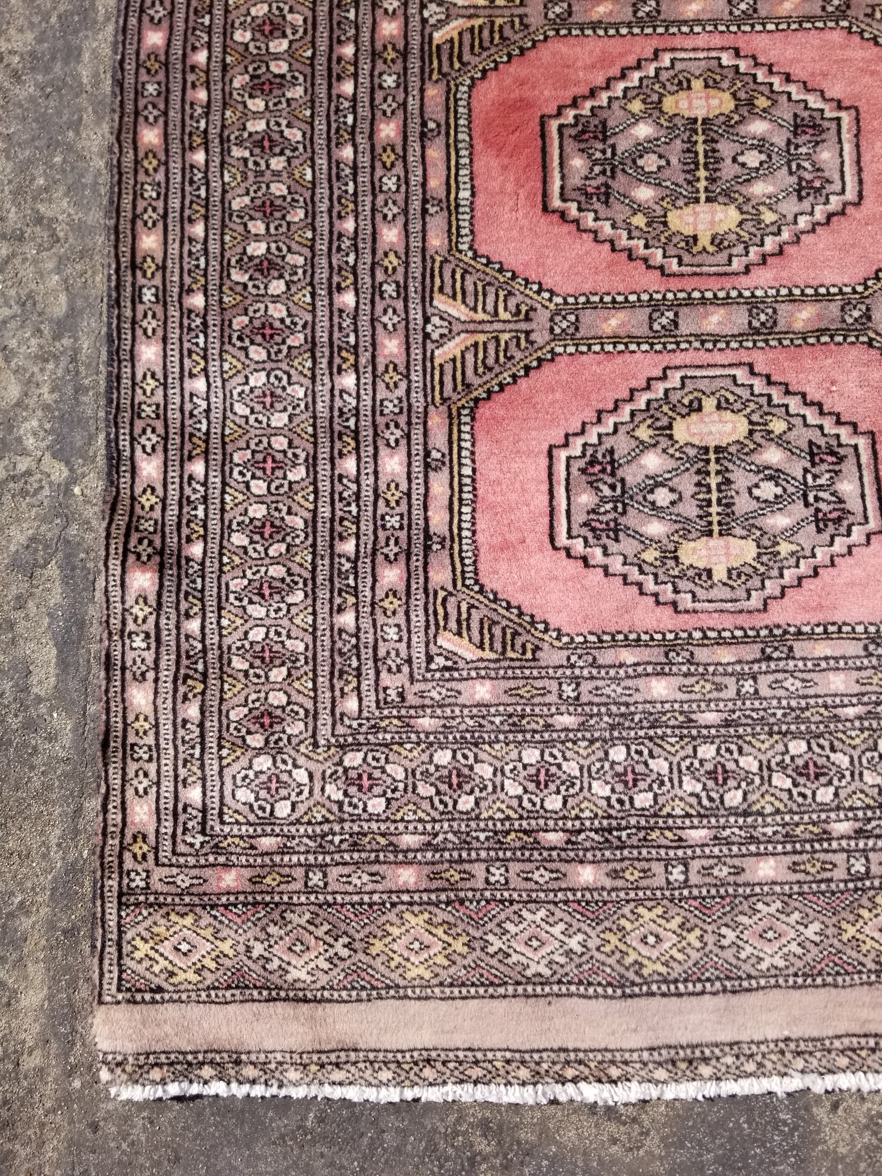 Distressed Vintage Traditional Handmade Bokhara Wool Multicolor Rug 172x124cm