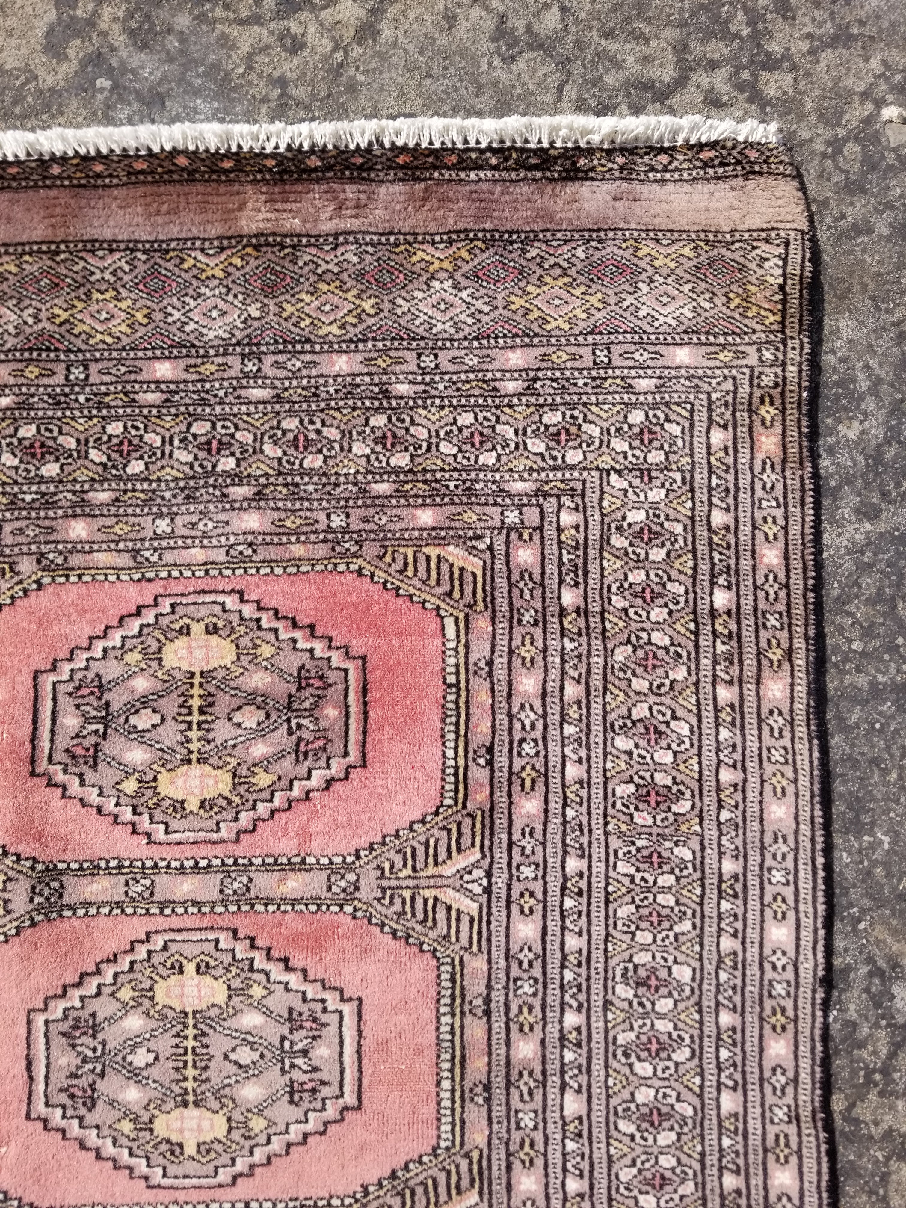Distressed Vintage Traditional Handmade Bokhara Wool Multicolor Rug 172x124cm
