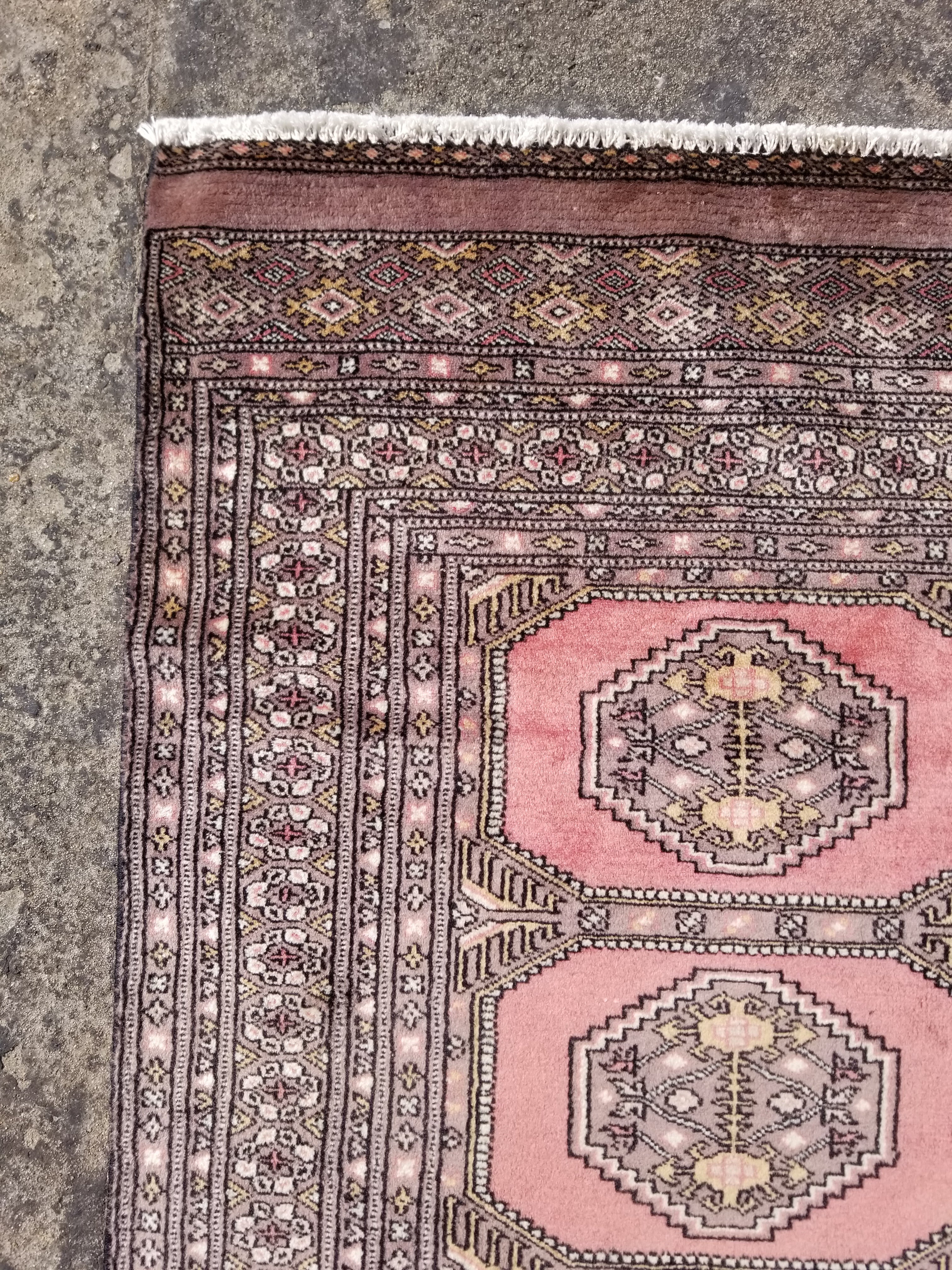 Distressed Vintage Traditional Handmade Bokhara Wool Multicolor Rug 172x124cm