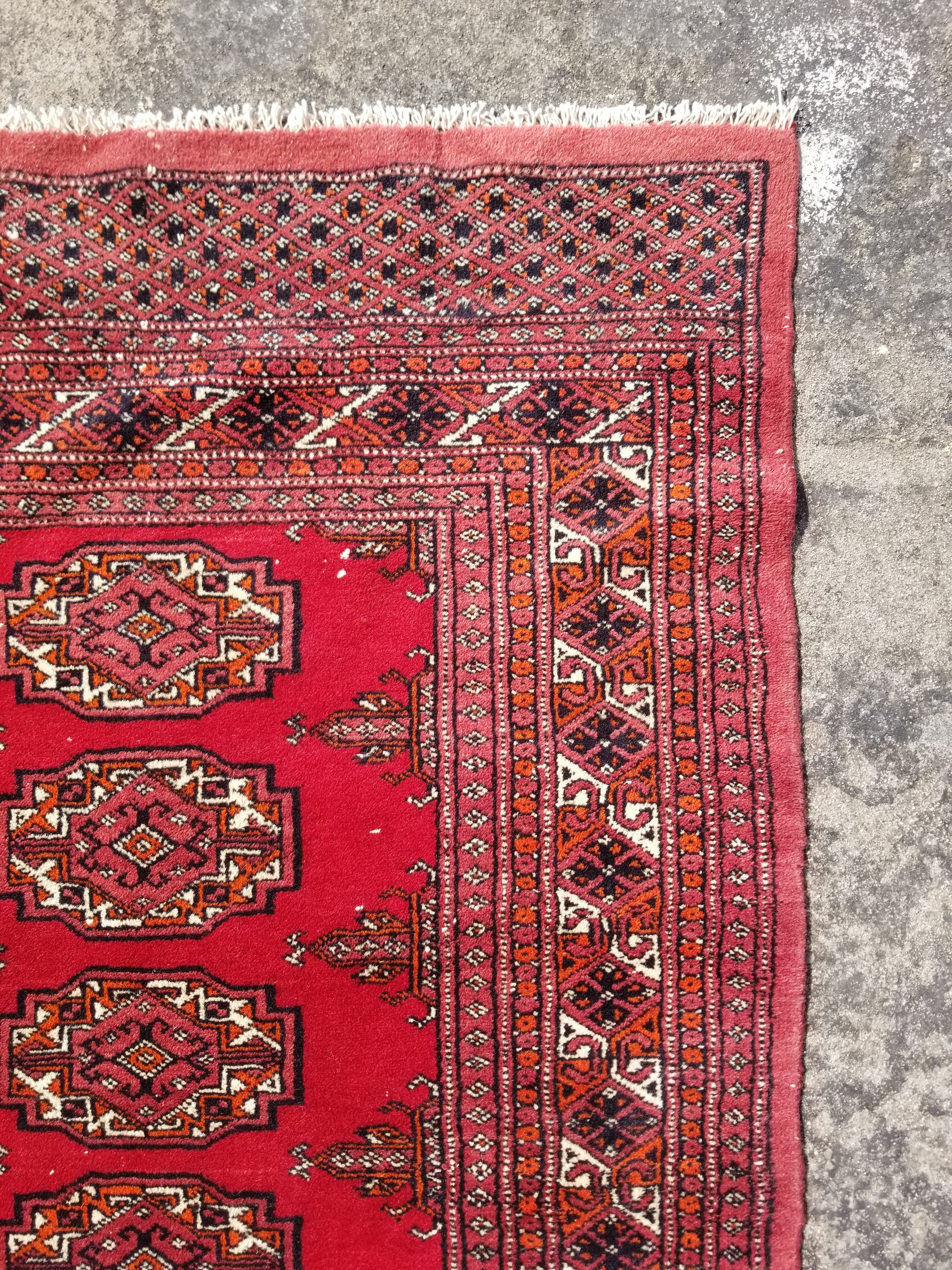 Vintage Traditional Handmade Bokhara Wool Multicolor Runner Rug 246x81cm