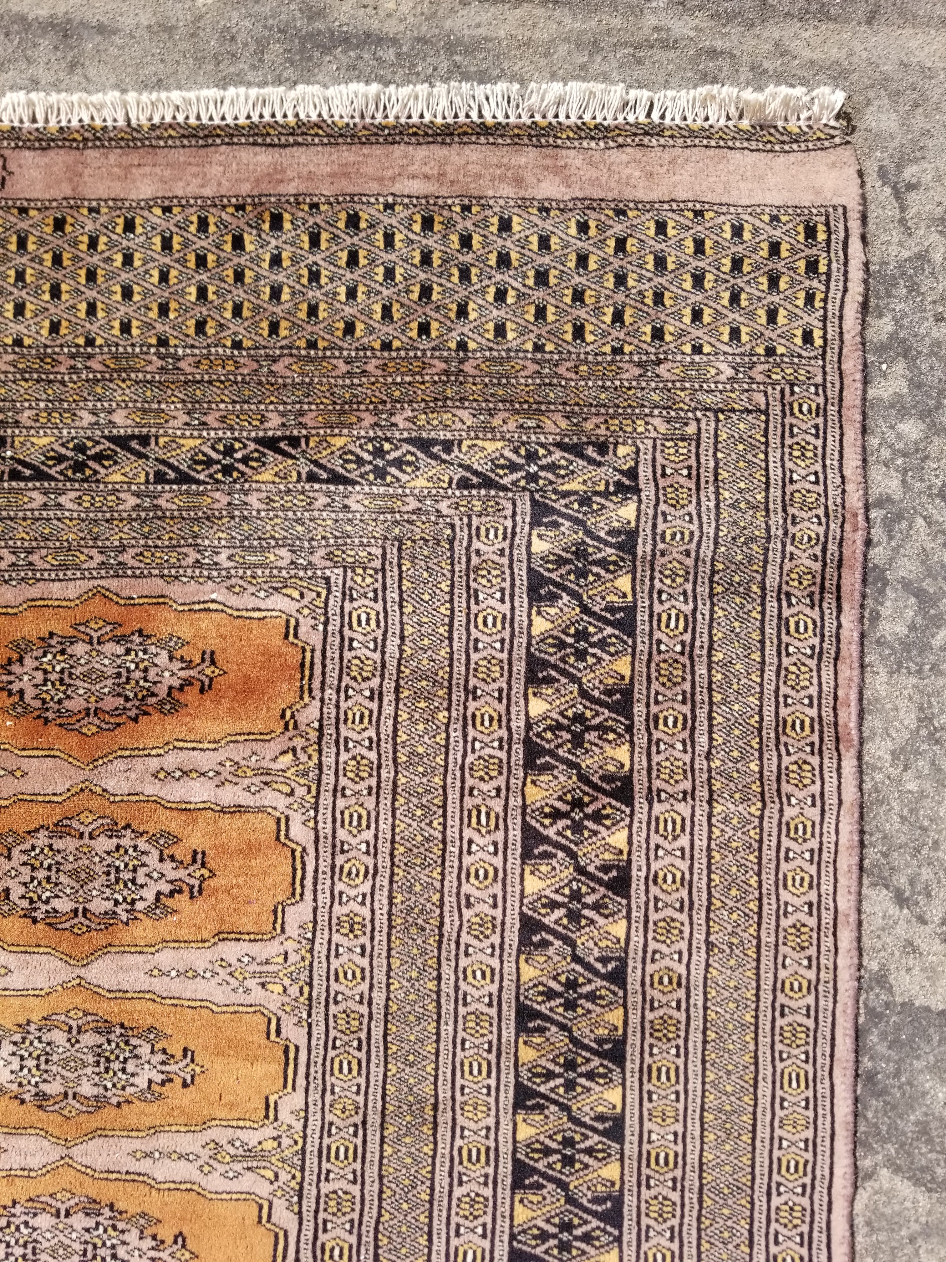 Distressed Vintage Traditional Handmade Bokhara Wool Multicolor Rug 175x129cm