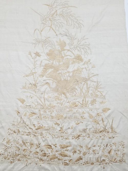 Antique Chinese Silk Embroidered Panel 122x83cm