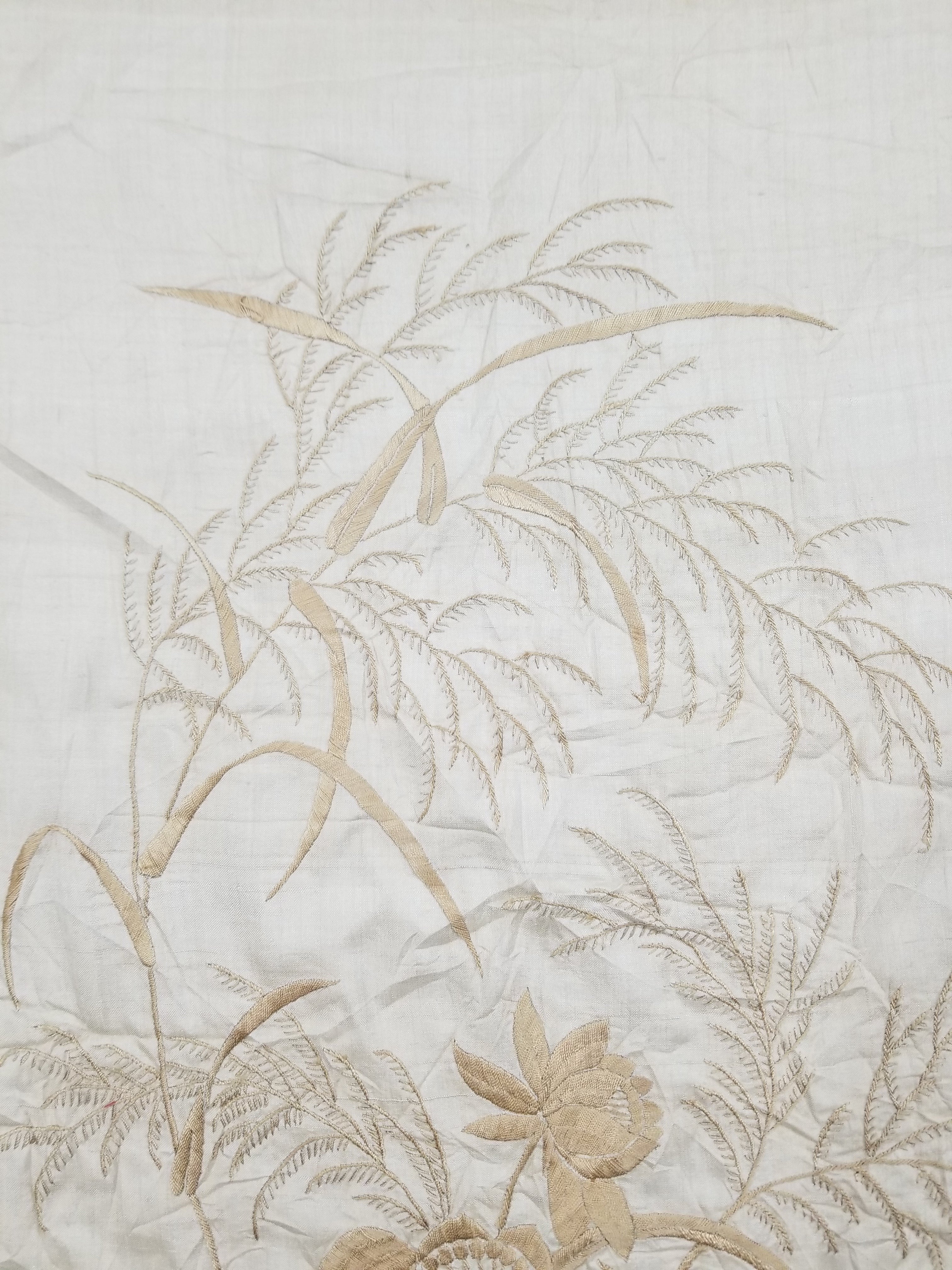 Antique Chinese Silk Embroidered Panel 122x83cm