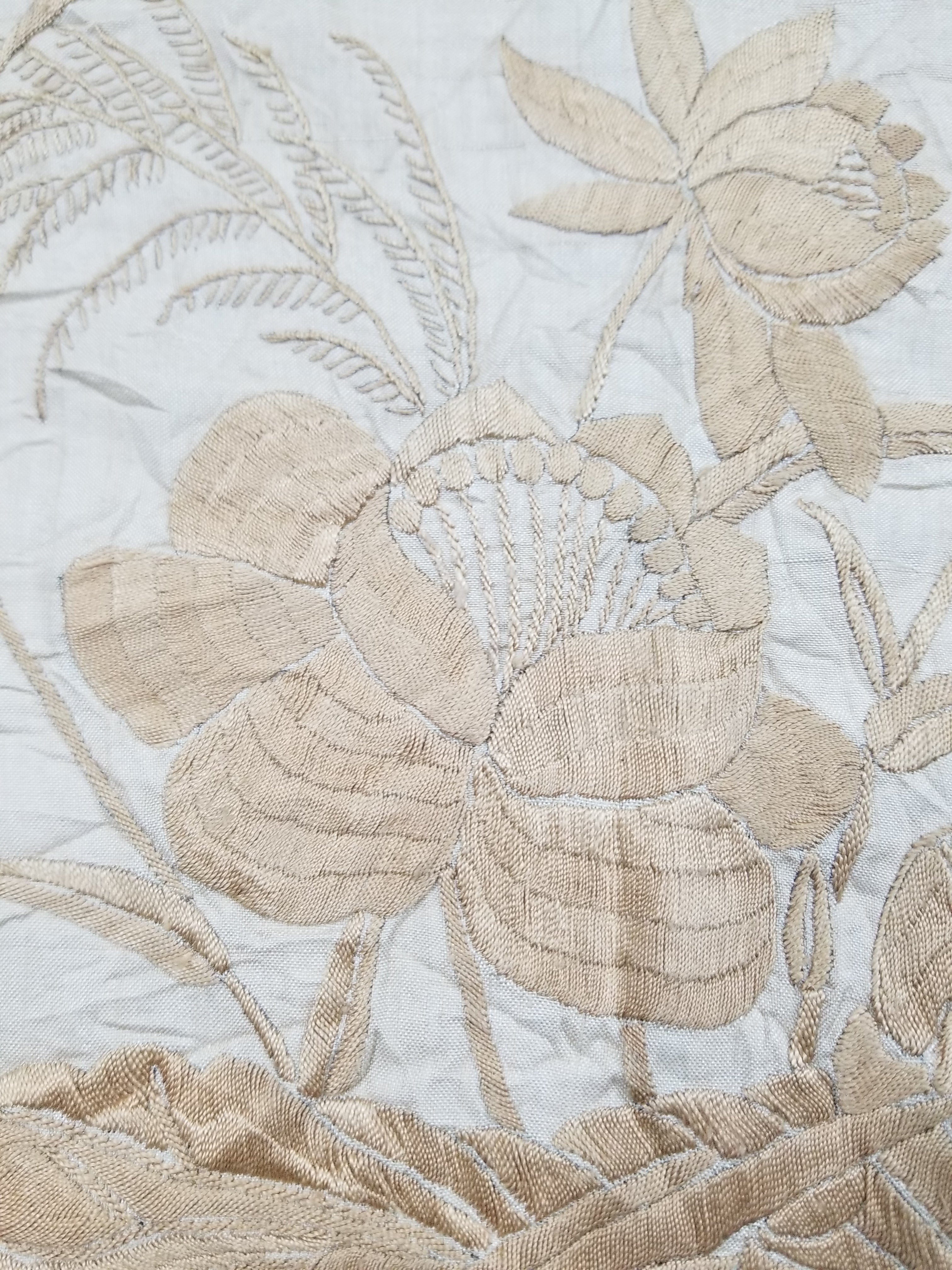 Antique Chinese Silk Embroidered Panel 122x83cm