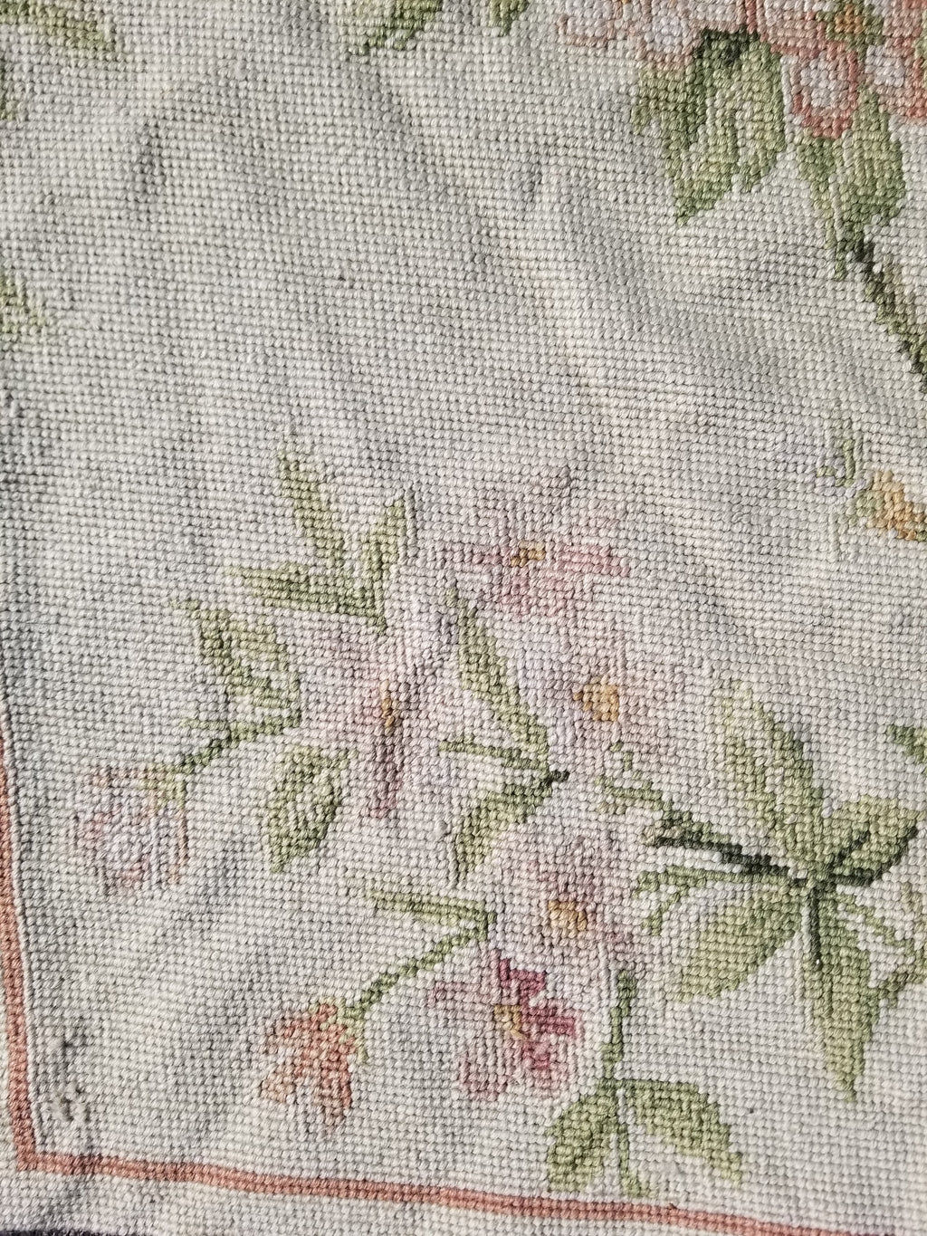 Vintage French Small Pierpoint Floral Tapestry/Rug 86x58cm