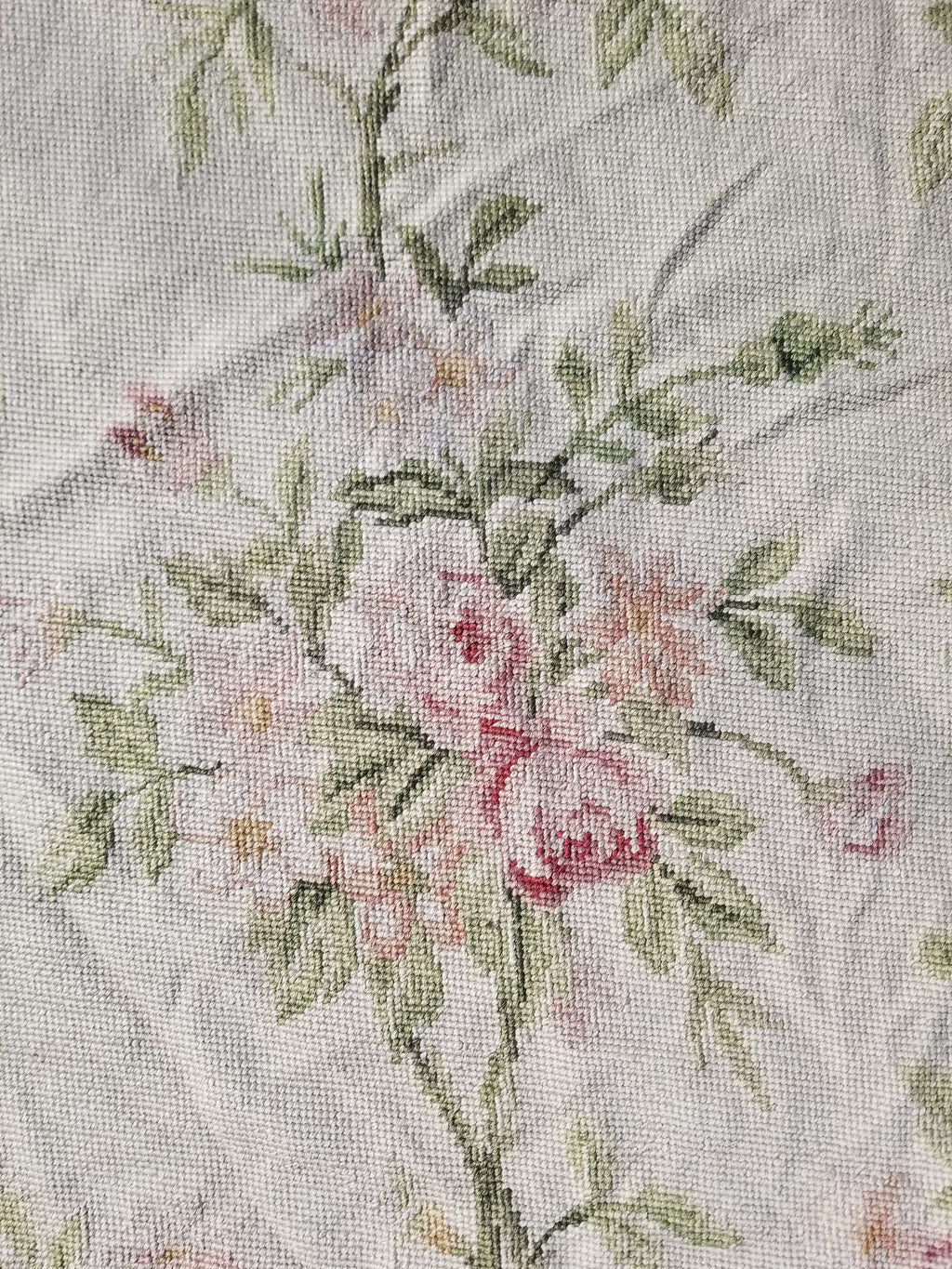 Vintage French Small Pierpoint Floral Tapestry/Rug 86x58cm