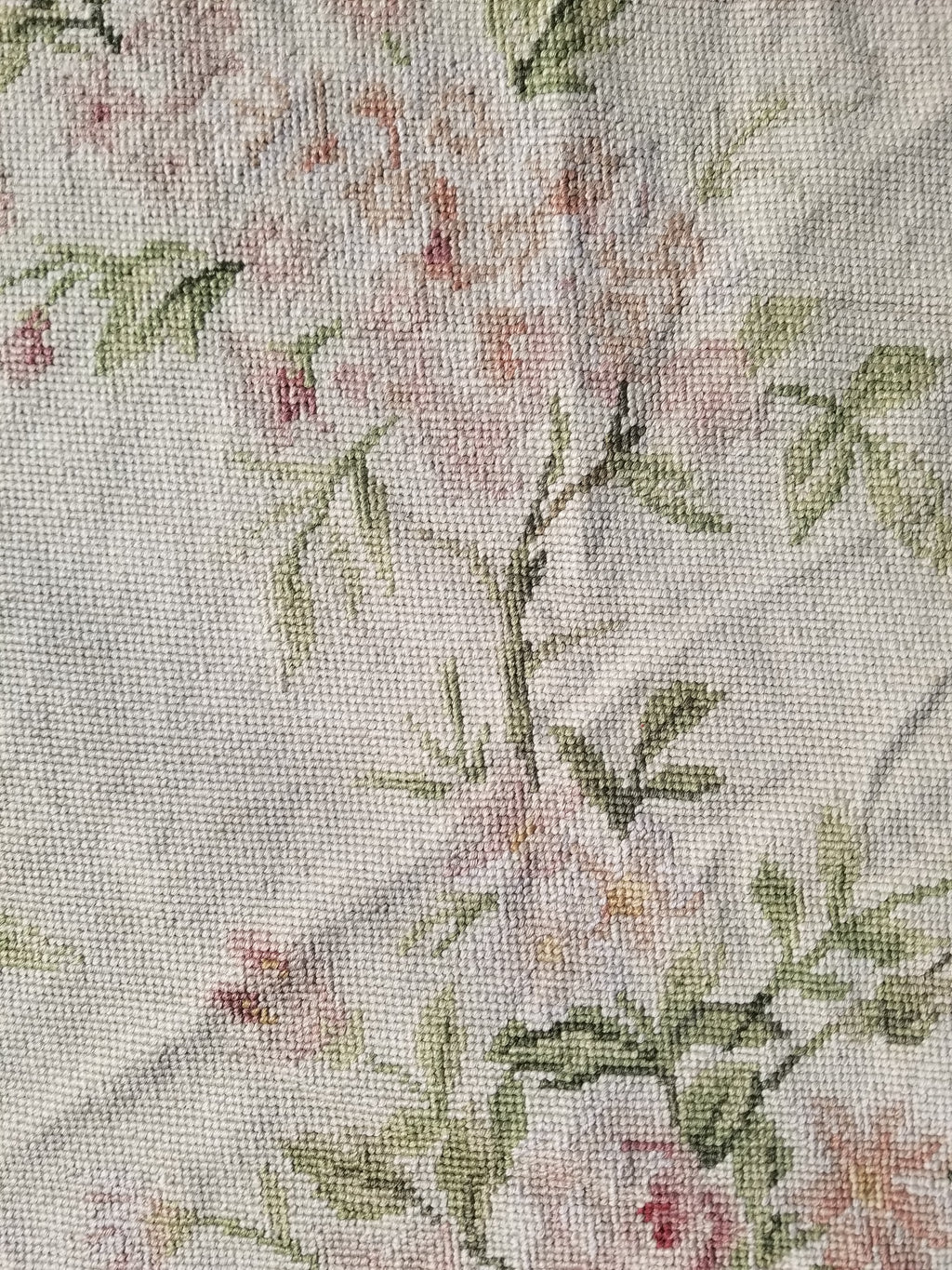 Vintage French Small Pierpoint Floral Tapestry/Rug 86x58cm