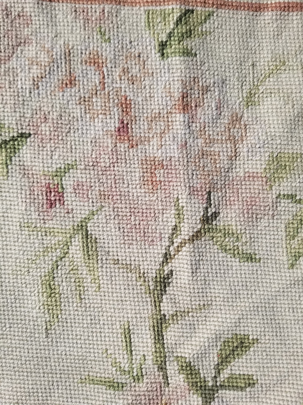 Vintage French Small Pierpoint Floral Tapestry/Rug 86x58cm