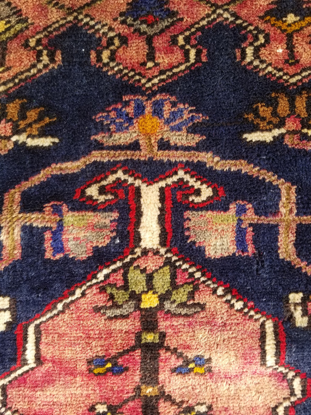 Distressed Vintage Handmade Turkish Anatolian Tribal Wool Prayer Rug 195x104cm