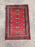 Vintage Traditional Handmade Pakistani Bokhara Oriental Style Wool Rug 119x78cm