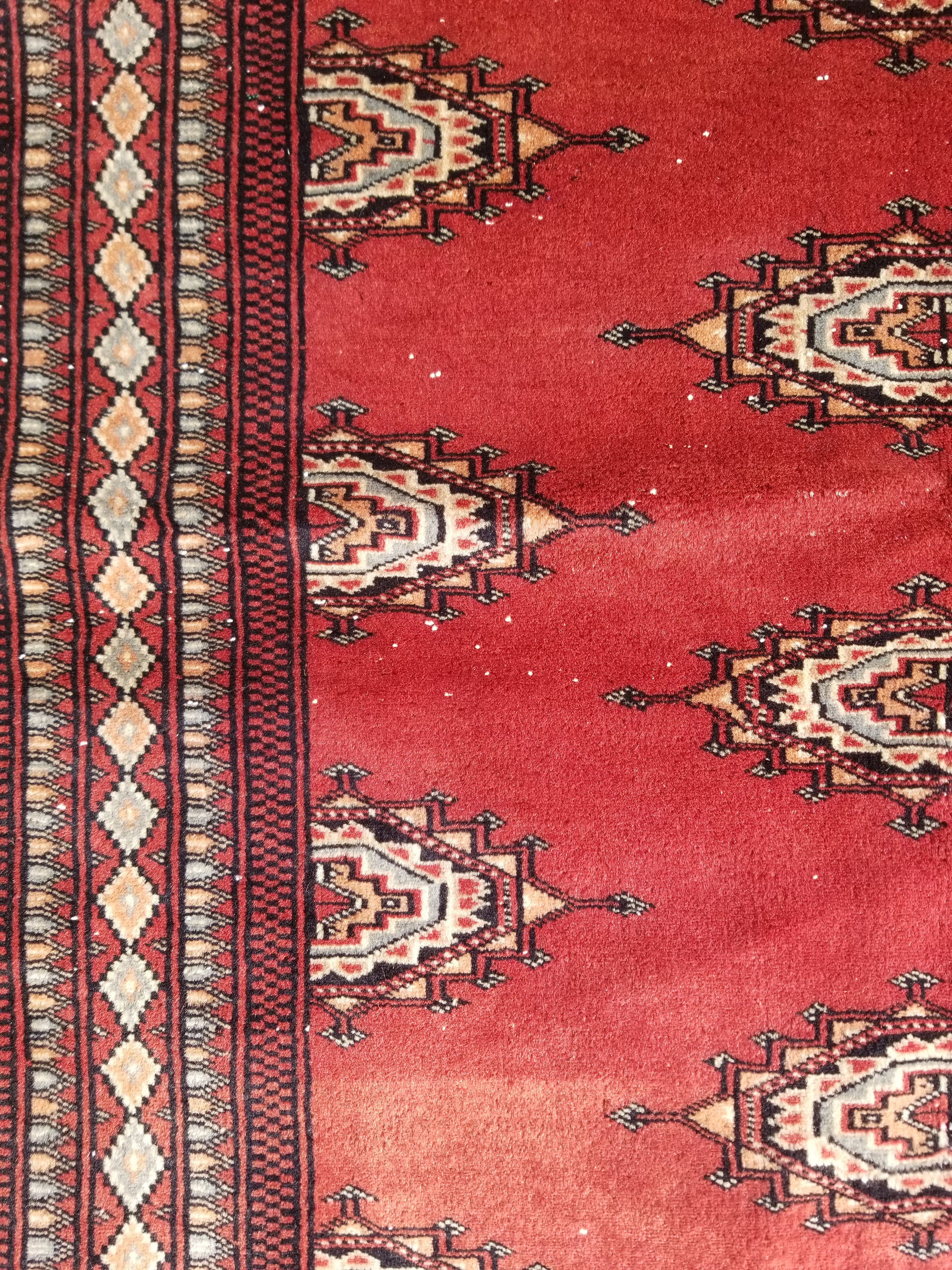 Vintage Traditional Handmade Pakistani Bokhara Oriental Style Wool Rug 119x78cm